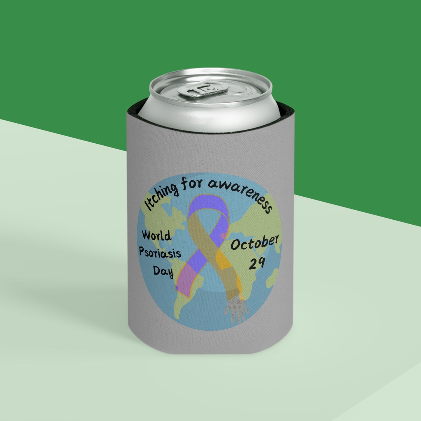 World Psoriasis Day Psoriasis Awareness Coozie Can Cooler