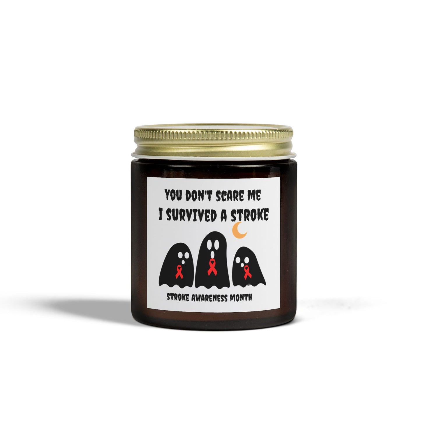 Candle- Stroke Awareness Scented Coconut Apricot Candles