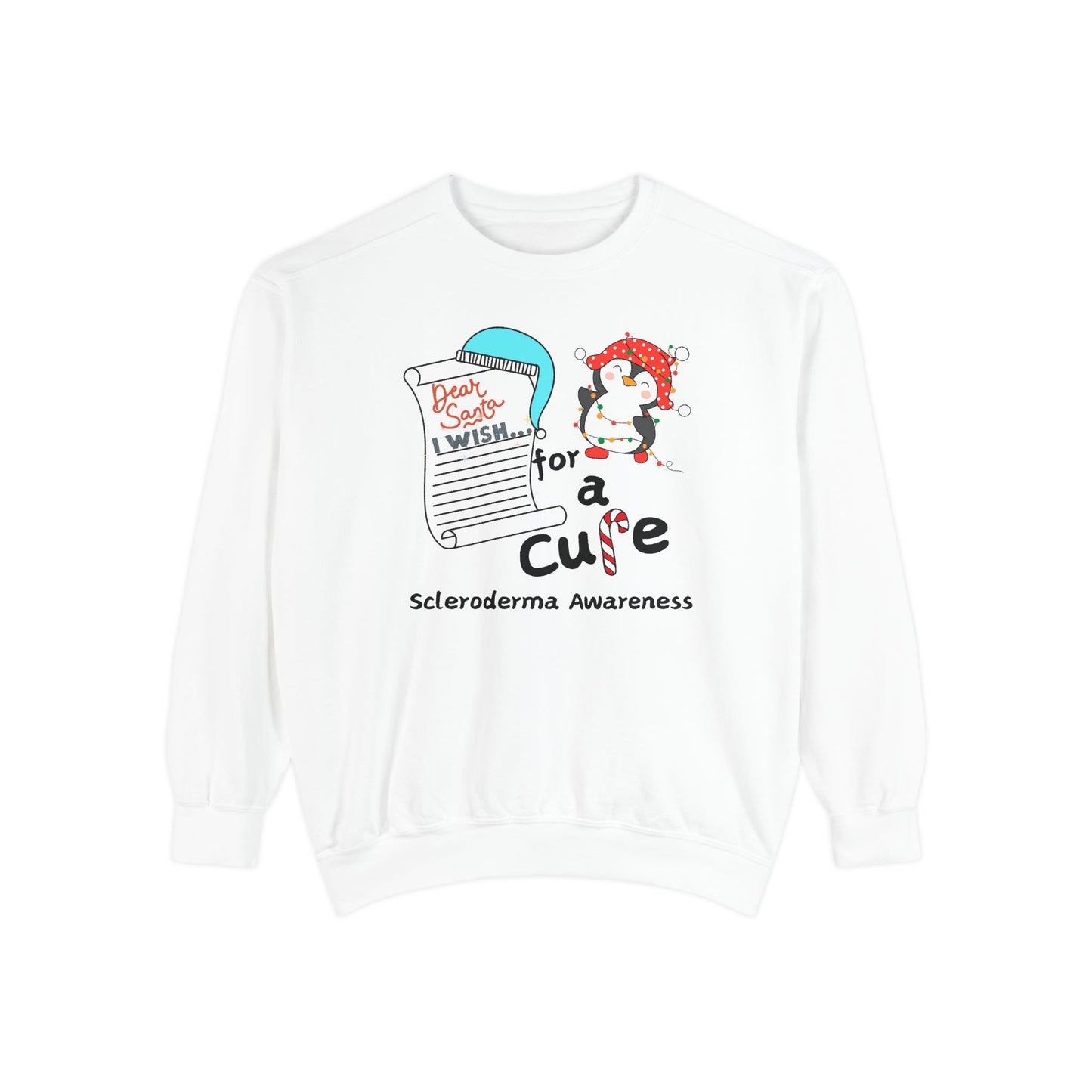 Unisex Garment-Dyed Sweatshirt, Scleroderma Awareness, Holiday Gift Ideas