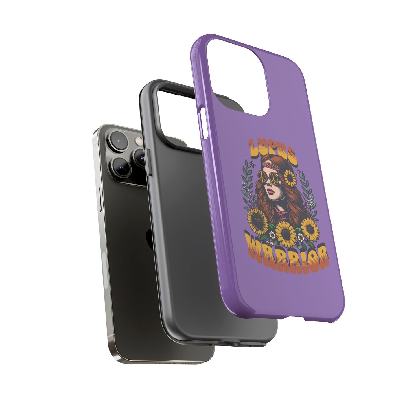 Lupus Warrior Phone Case - Stylish Purple Floral Design for Advocates