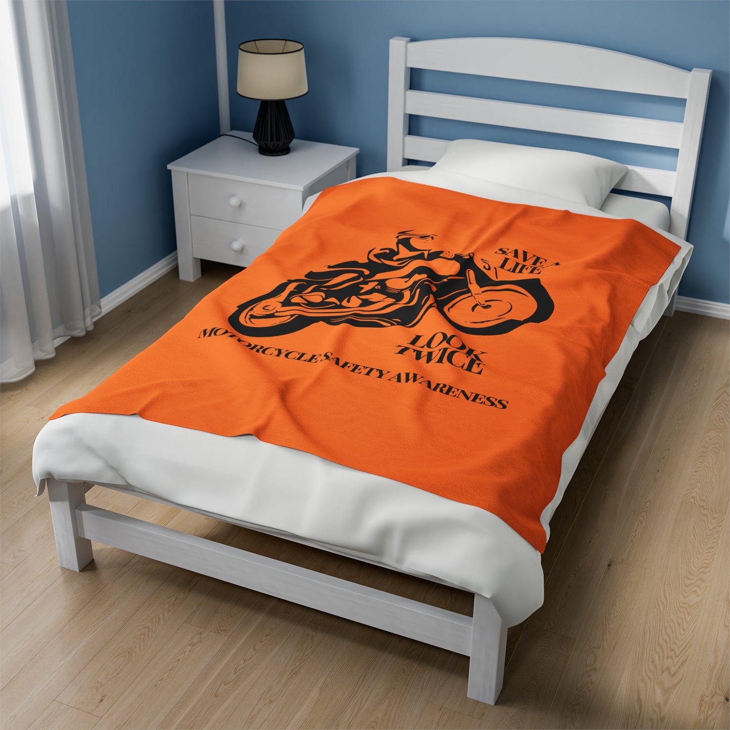 Motorcycle Safety Awareness Plush Blanket