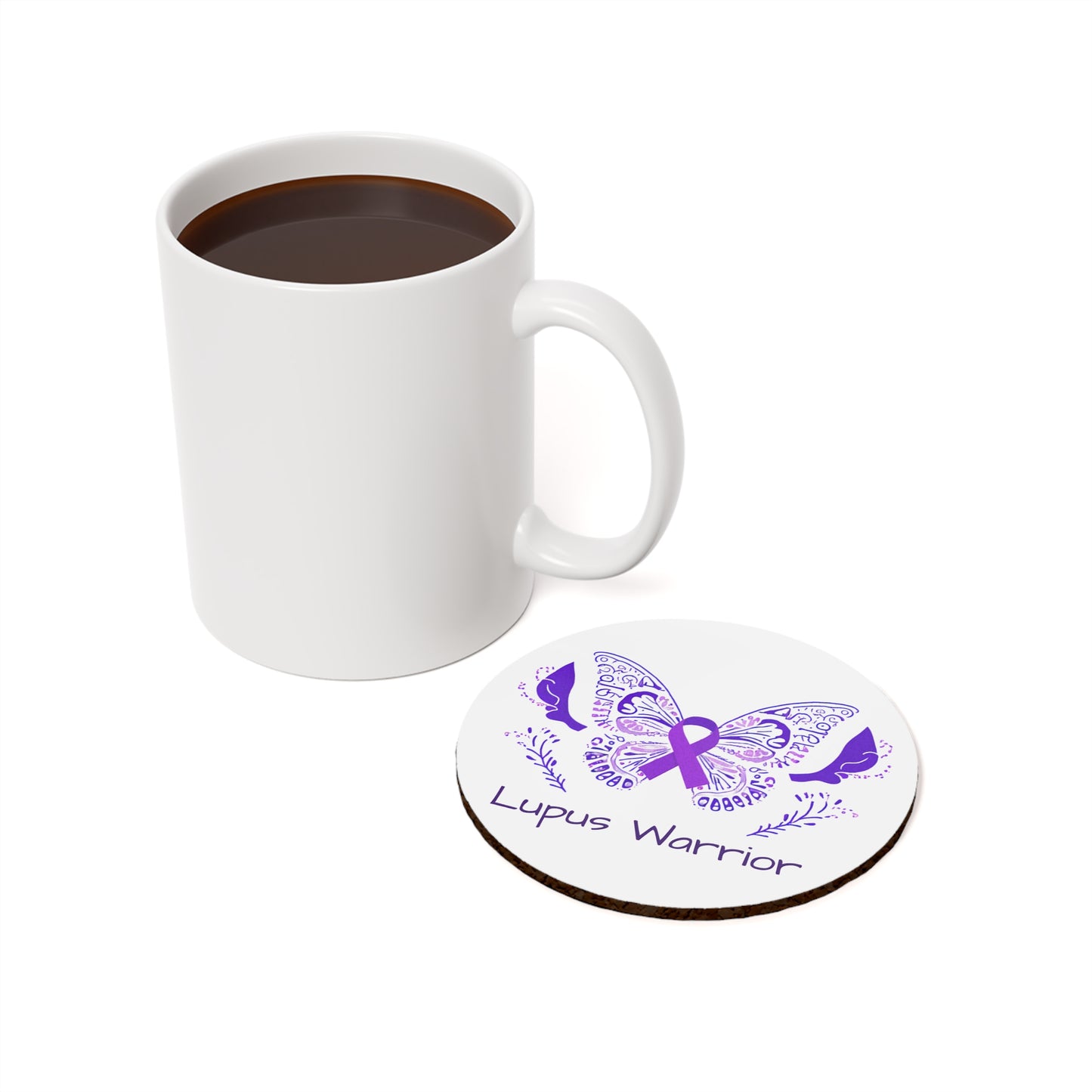 Lupus Warrior Home Decor Cork Back Coaster