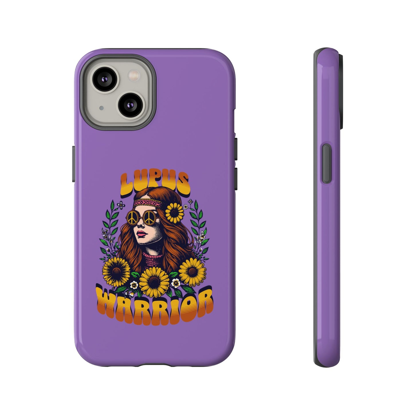 Lupus Warrior Phone Case - Stylish Purple Floral Design for Advocates