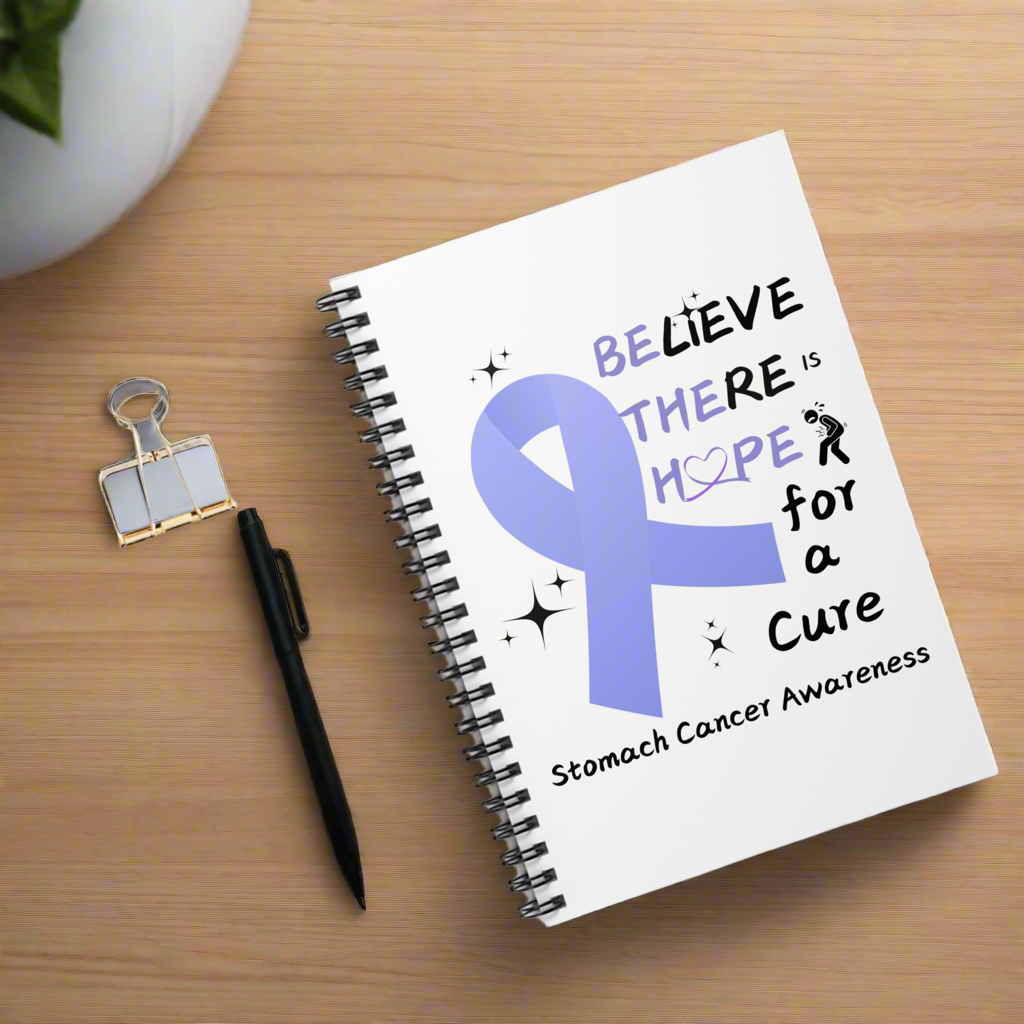 Stomach Cancer Awareness Spiral Notebook - Ruled Line