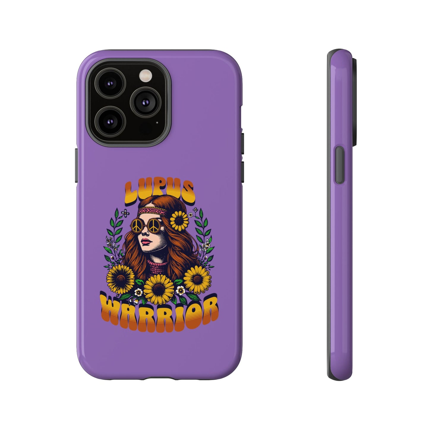 Lupus Warrior Phone Case - Stylish Purple Floral Design for Advocates