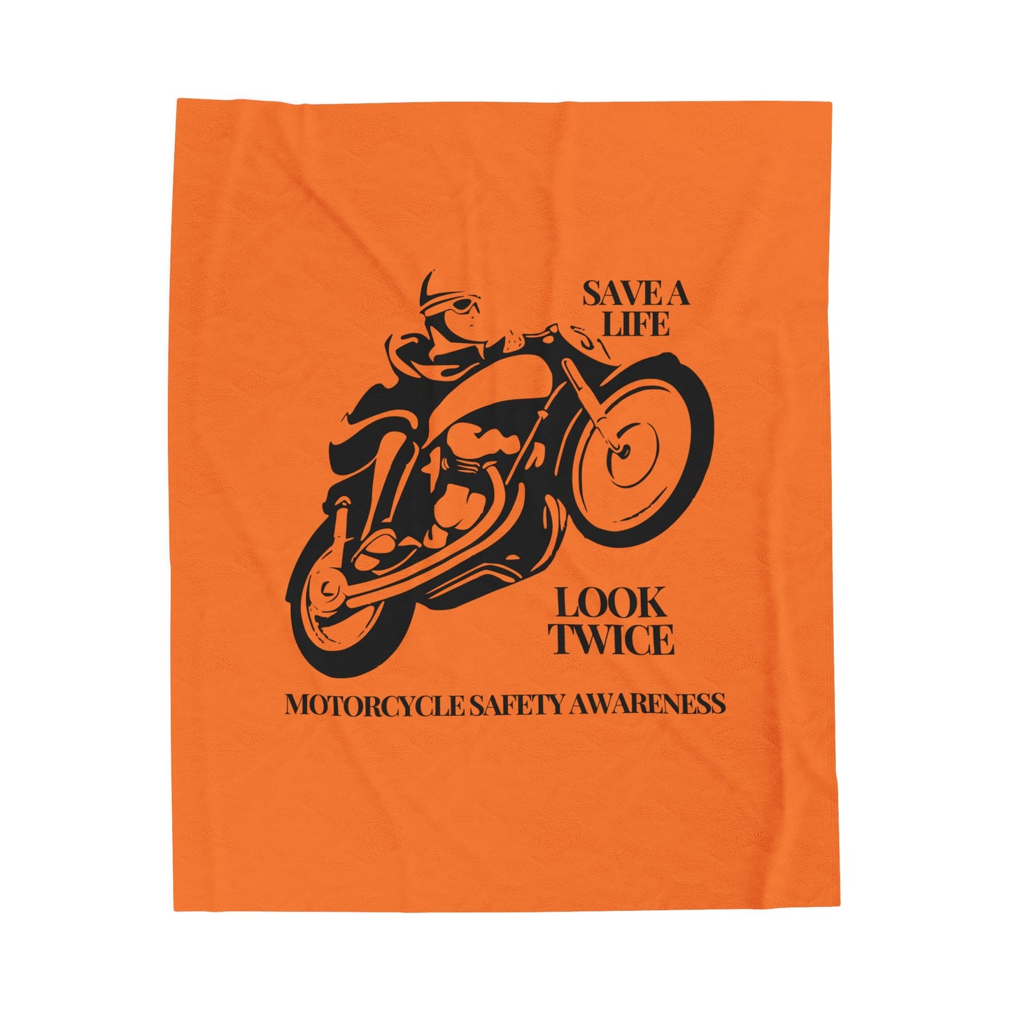 Motorcycle Safety Awareness Plush Blanket