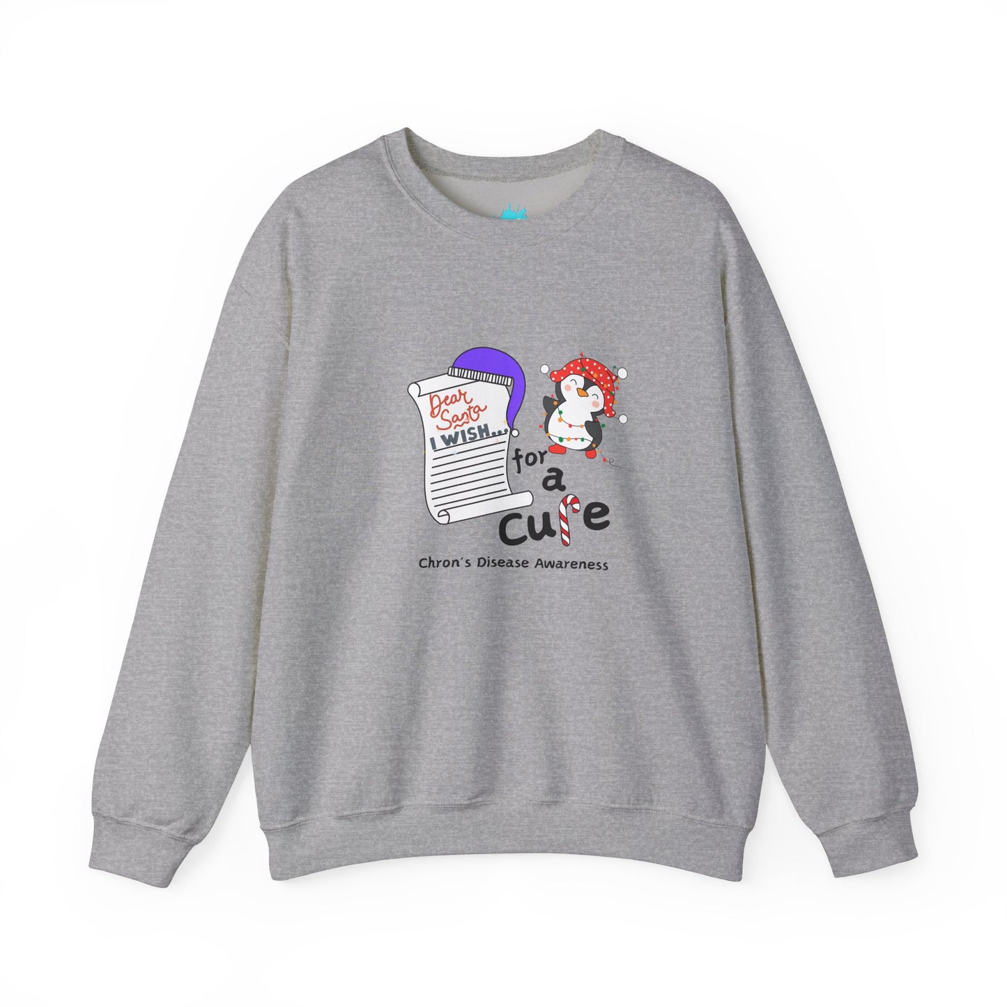 Unisex Heavy Blend™ Crewneck Sweatshirt, Chron's Disease Awareness, Holiday Gift Ideas
