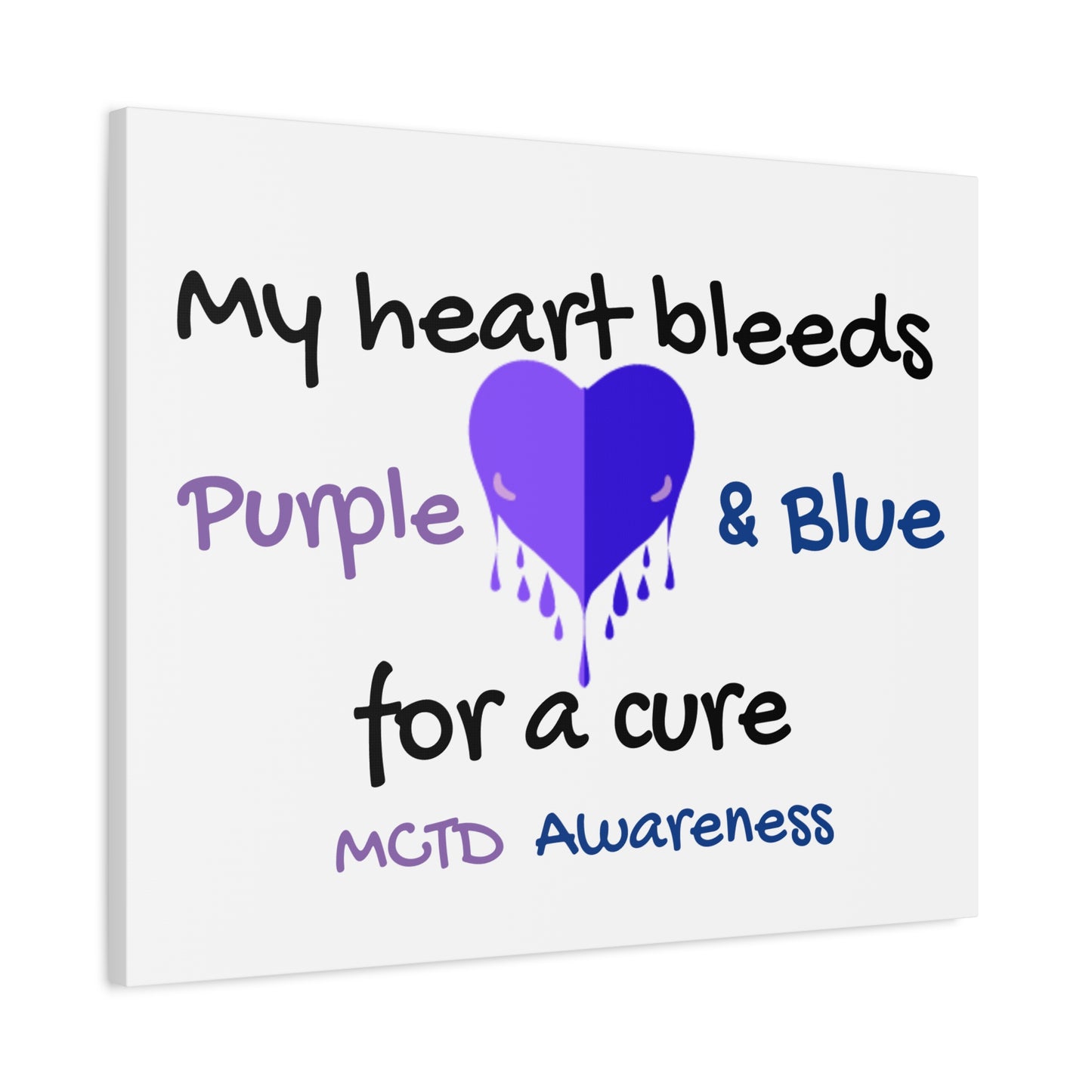 MCTD Awareness Home Decor Matte Canvas, Stretched, 1.25"