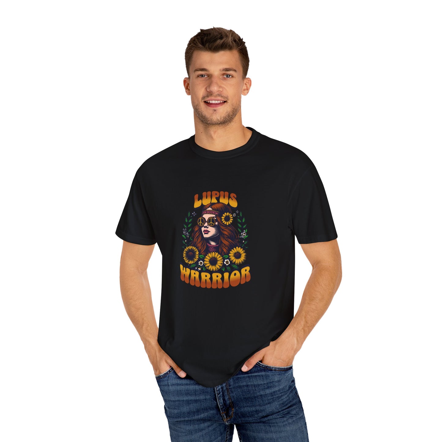 Lupus Warrior Garment-Dyed T-Shirt - Empowering Support for Lupus Awareness