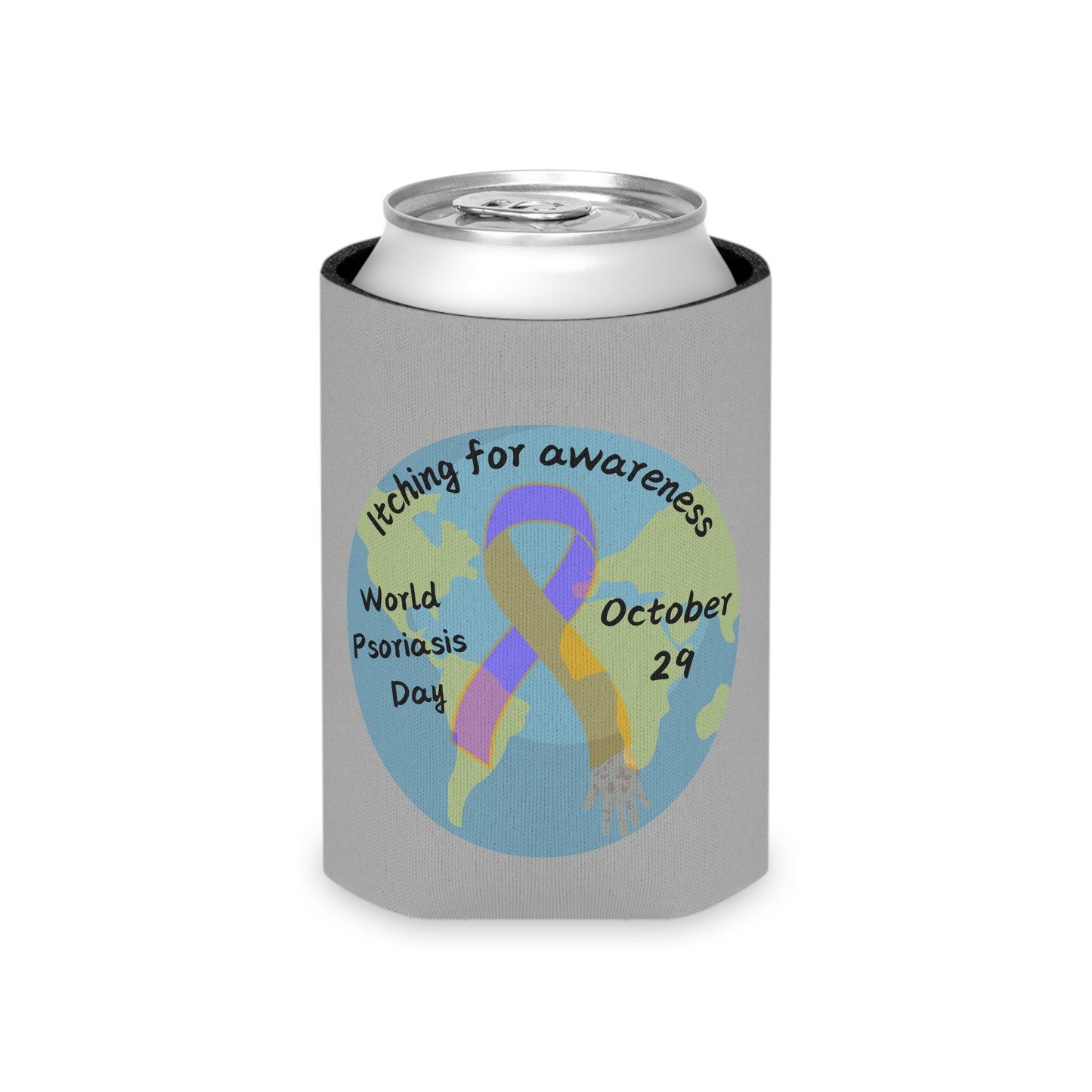 World Psoriasis Day Psoriasis Awareness Coozie Can Cooler
