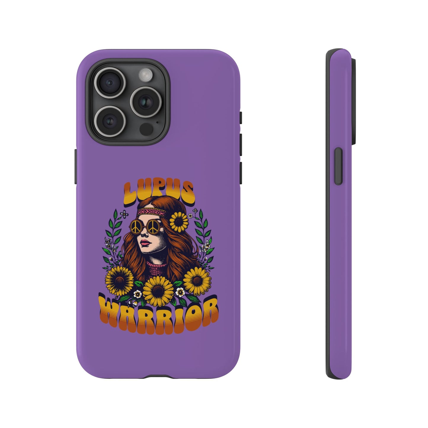 Lupus Warrior Phone Case - Stylish Purple Floral Design for Advocates