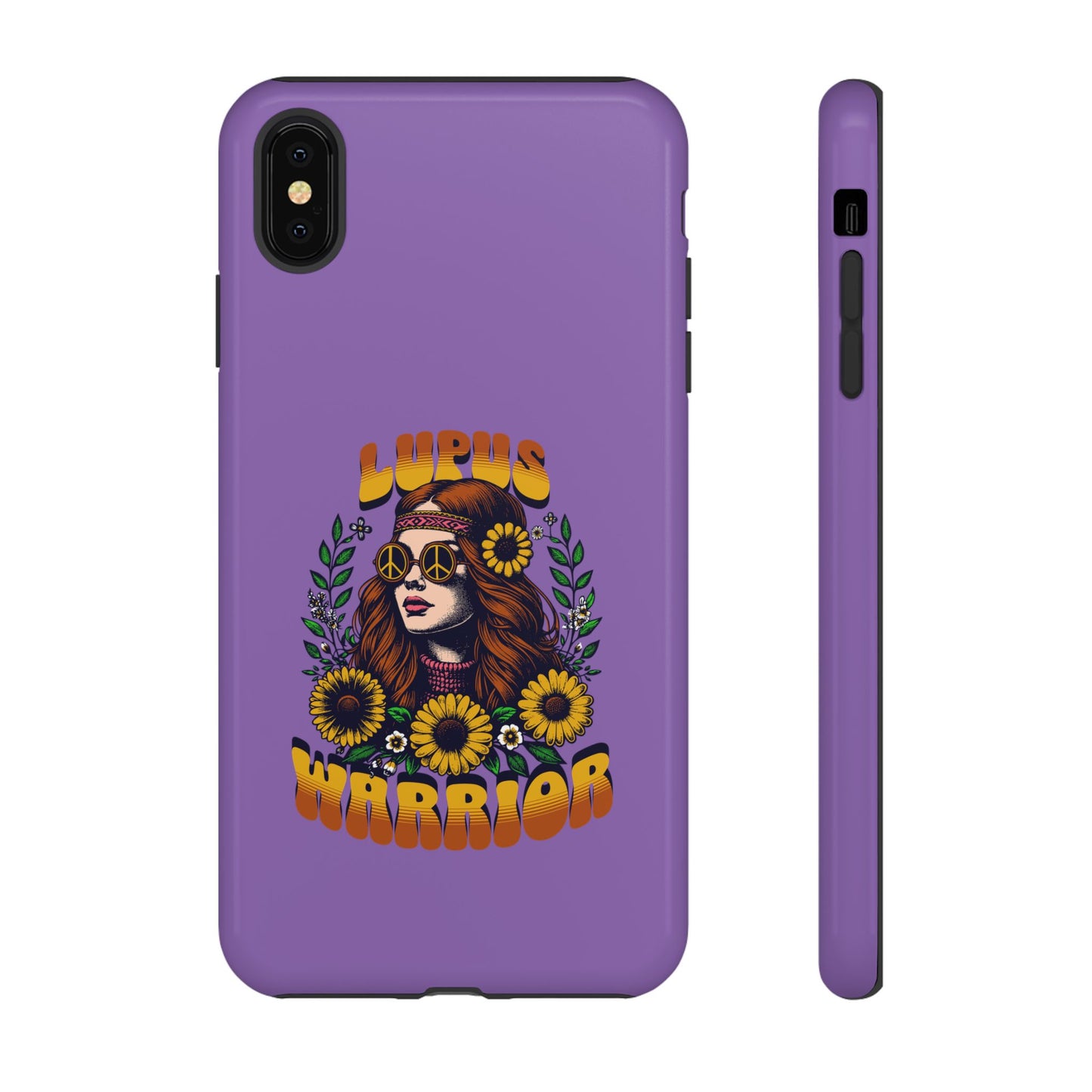 Lupus Warrior Phone Case - Stylish Purple Floral Design for Advocates
