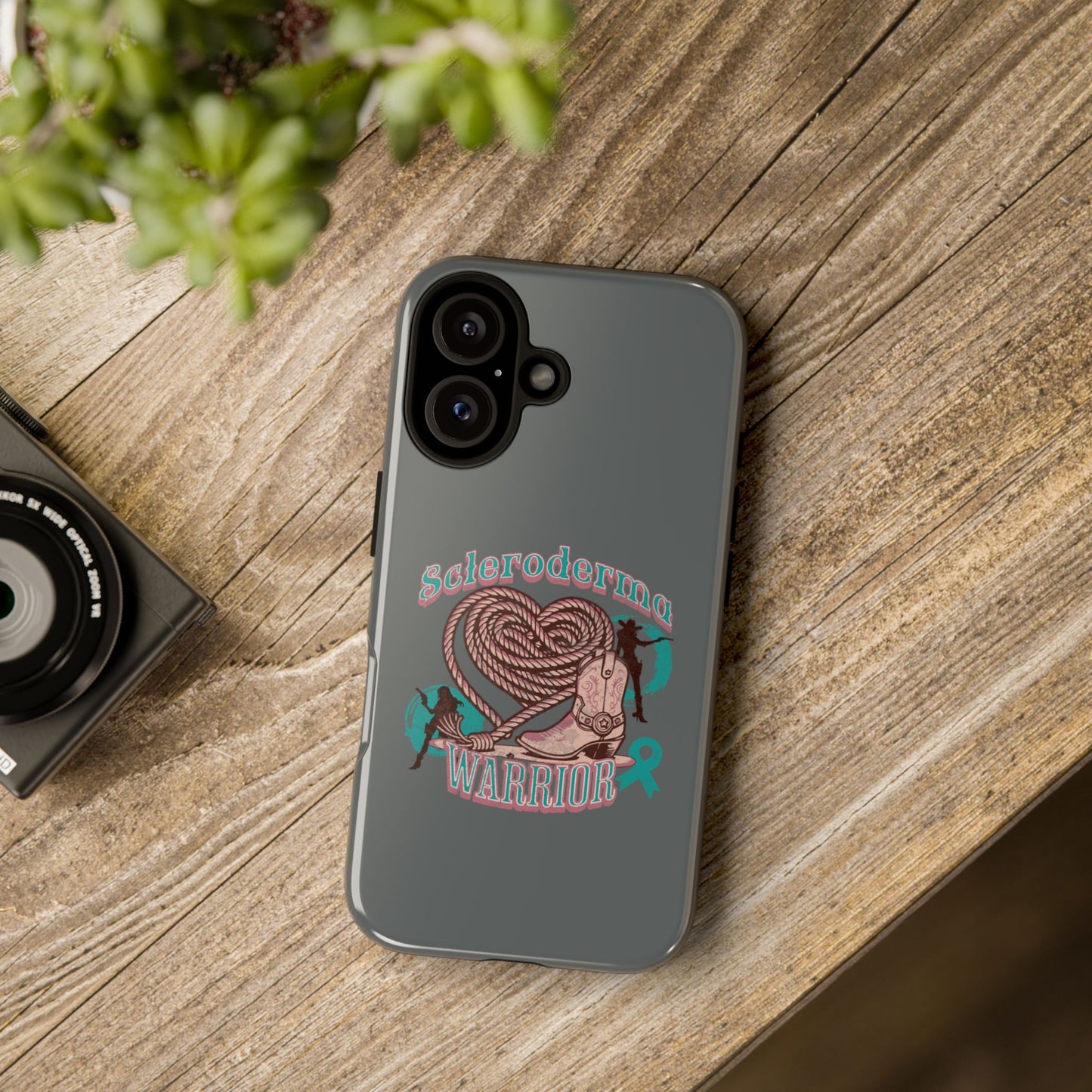 Scleroderma warrior phone case, iPhone case, valentine rodeo themed