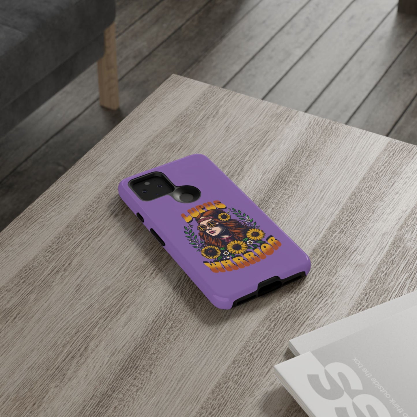 Lupus Warrior Phone Case - Stylish Purple Floral Design for Advocates