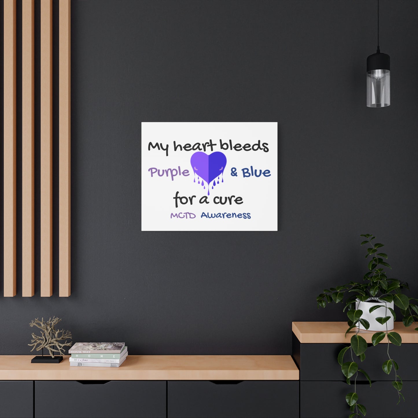 MCTD Awareness Home Decor Matte Canvas, Stretched, 1.25"