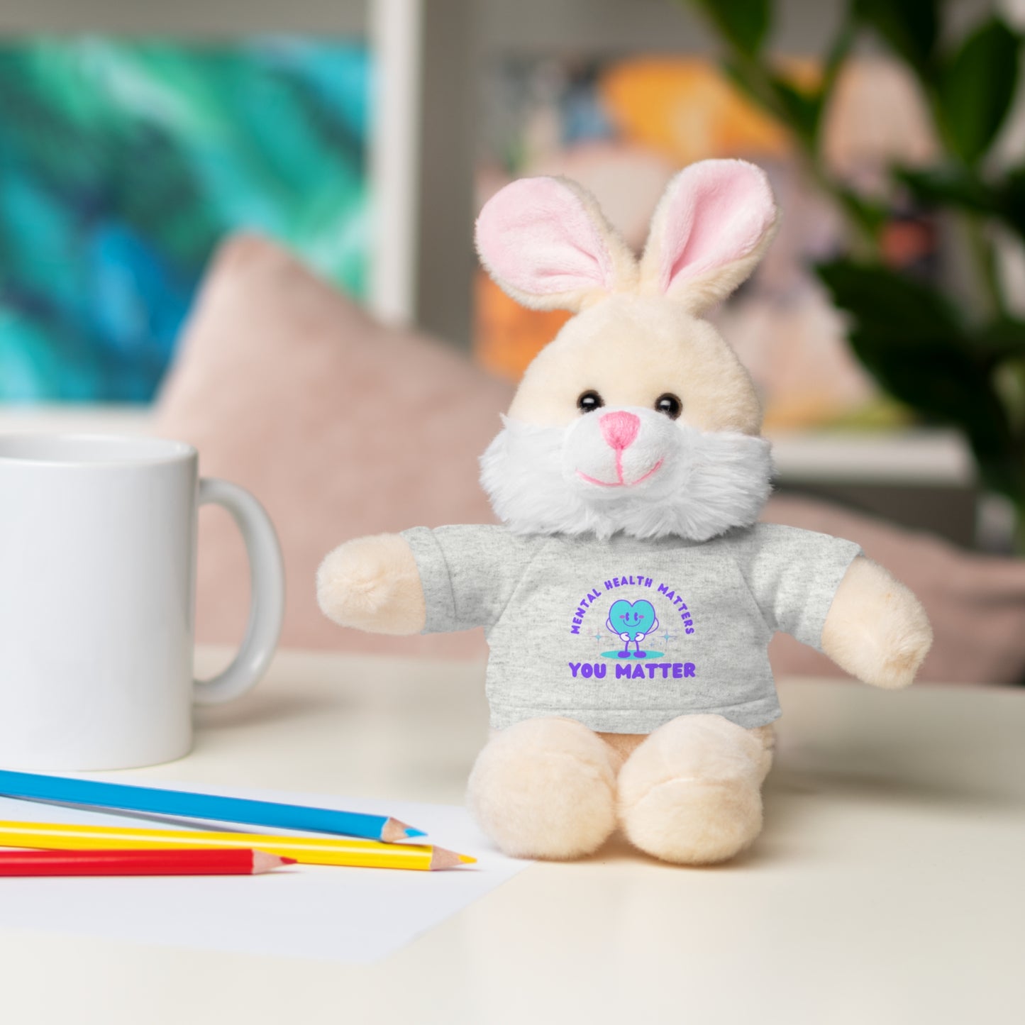 Mental Health Awareness Stuffed Animals with Tee