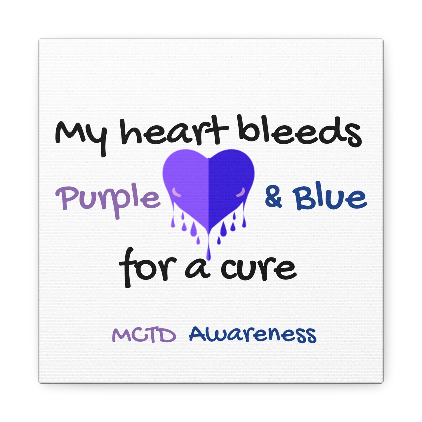 MCTD Awareness Home Decor Matte Canvas, Stretched, 1.25"