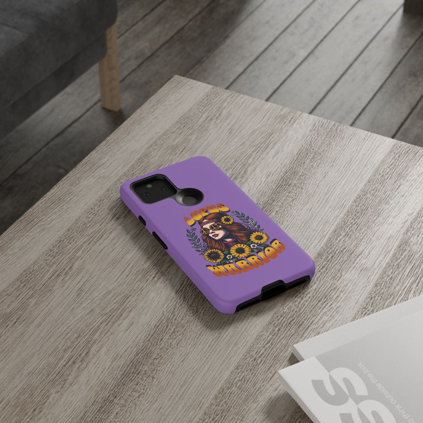 Lupus Warrior Phone Case - Stylish Purple Floral Design for Advocates