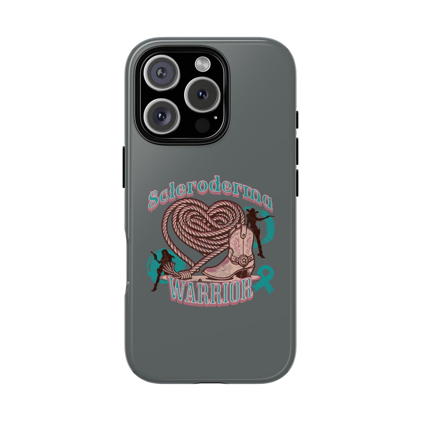 Scleroderma warrior phone case, iPhone case, valentine rodeo themed
