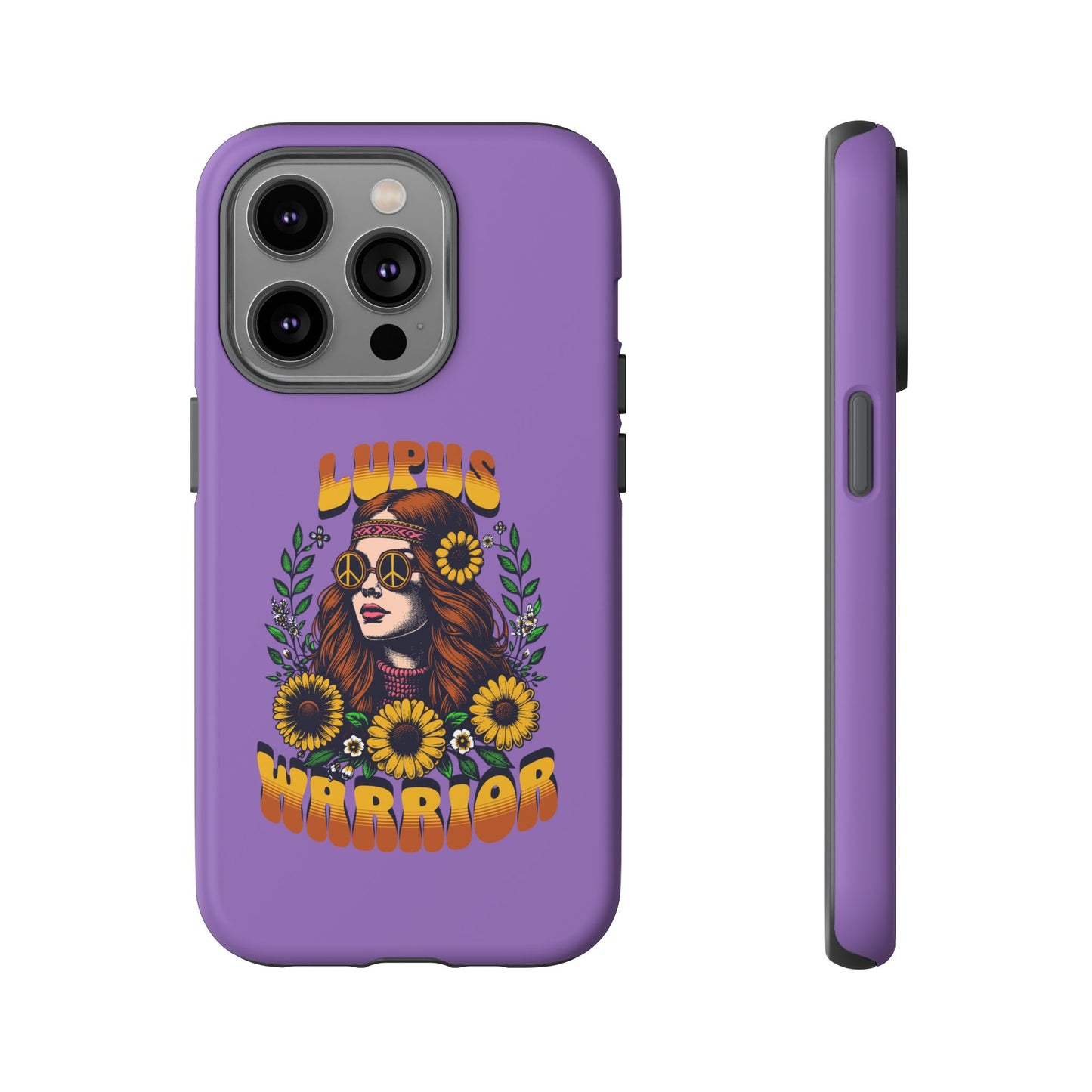 Lupus Warrior Phone Case - Stylish Purple Floral Design for Advocates