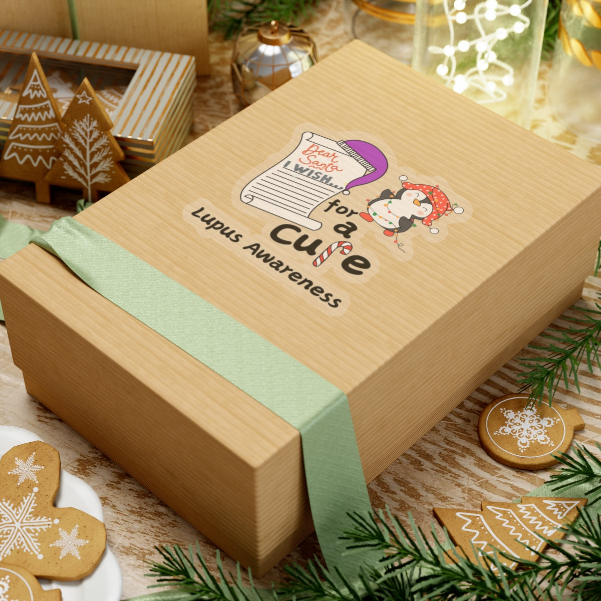 Kiss-Cut Stickers, Lupus Awareness Stickers, Holiday Gift Ideas, Stocking Stuffers