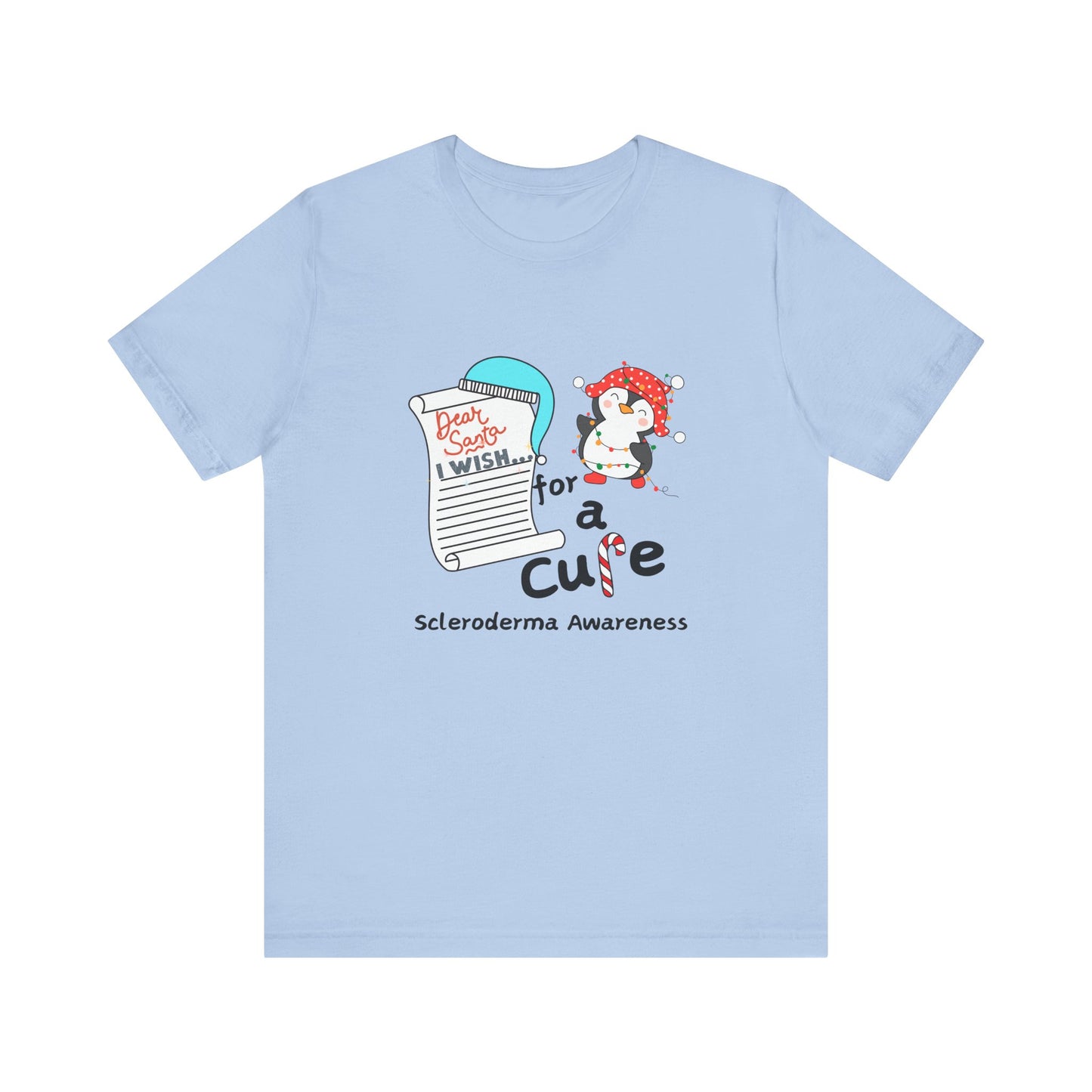 Unisex Jersey Short Sleeve Tee Scleroderma Awareness Holiday Shirt