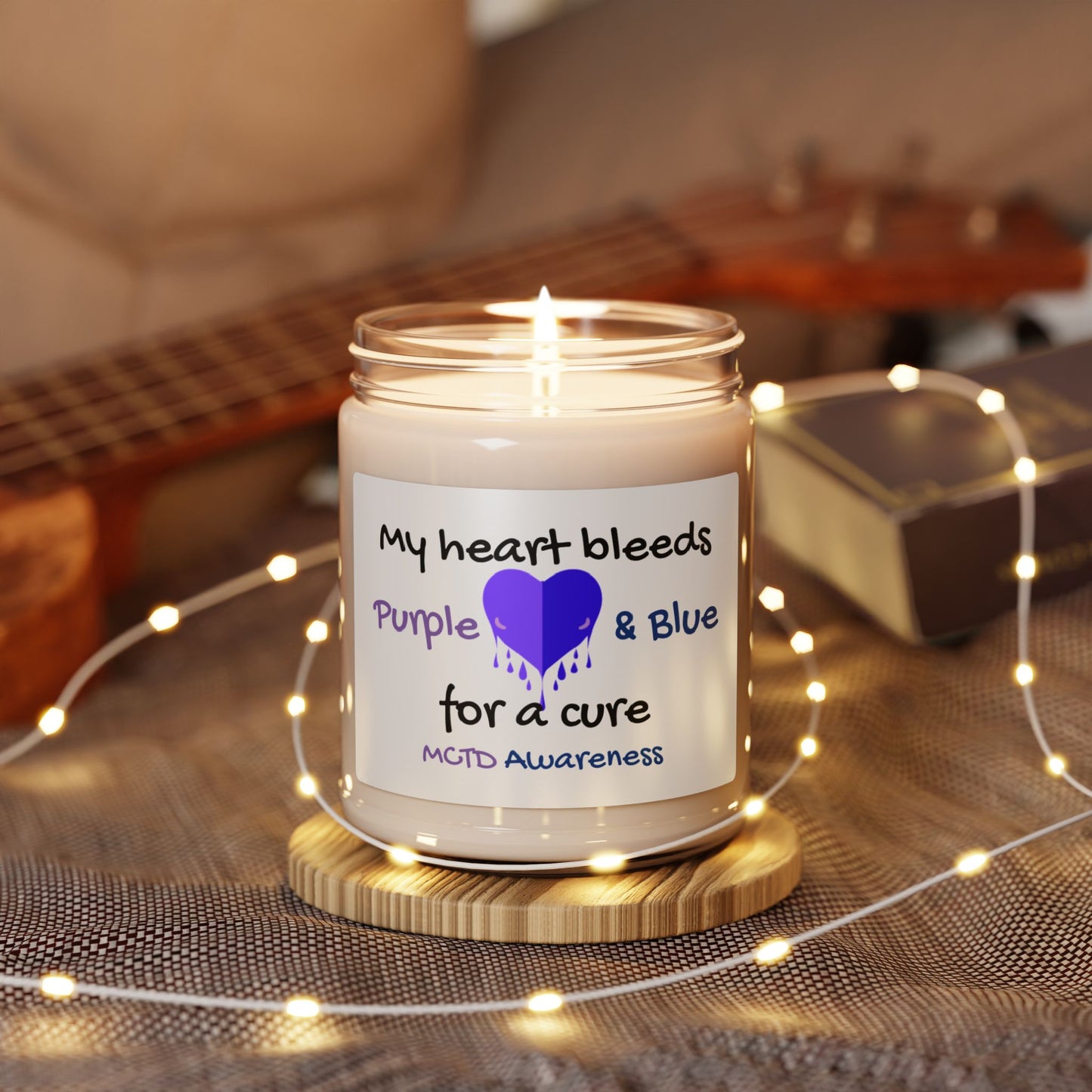 MCTD Awareness Scented Soy Candle, 9oz Home Decor
