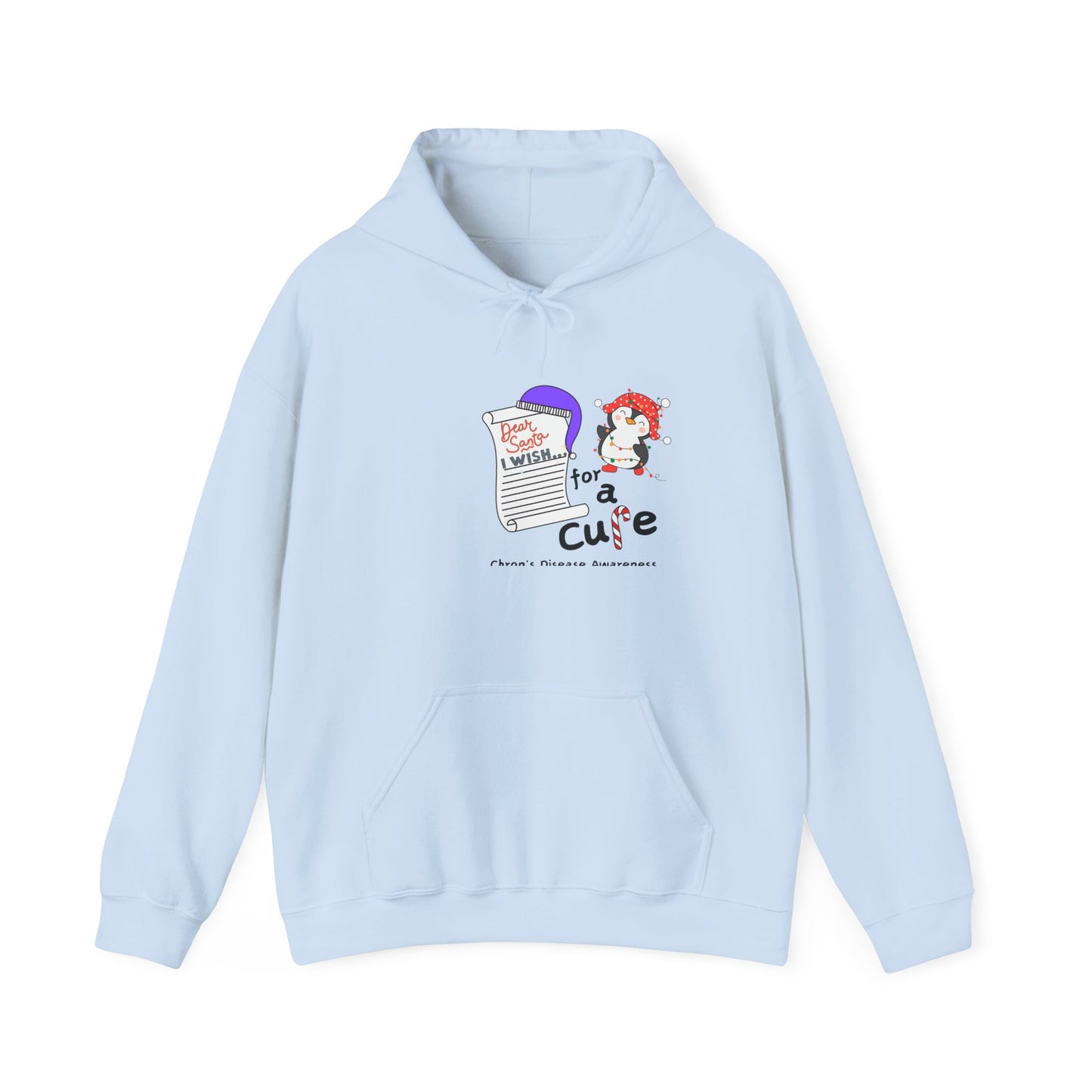 Unisex Hooded Sweatshirt, Chron's Disease Awareness Hoodie, Holiday Gift Ideas