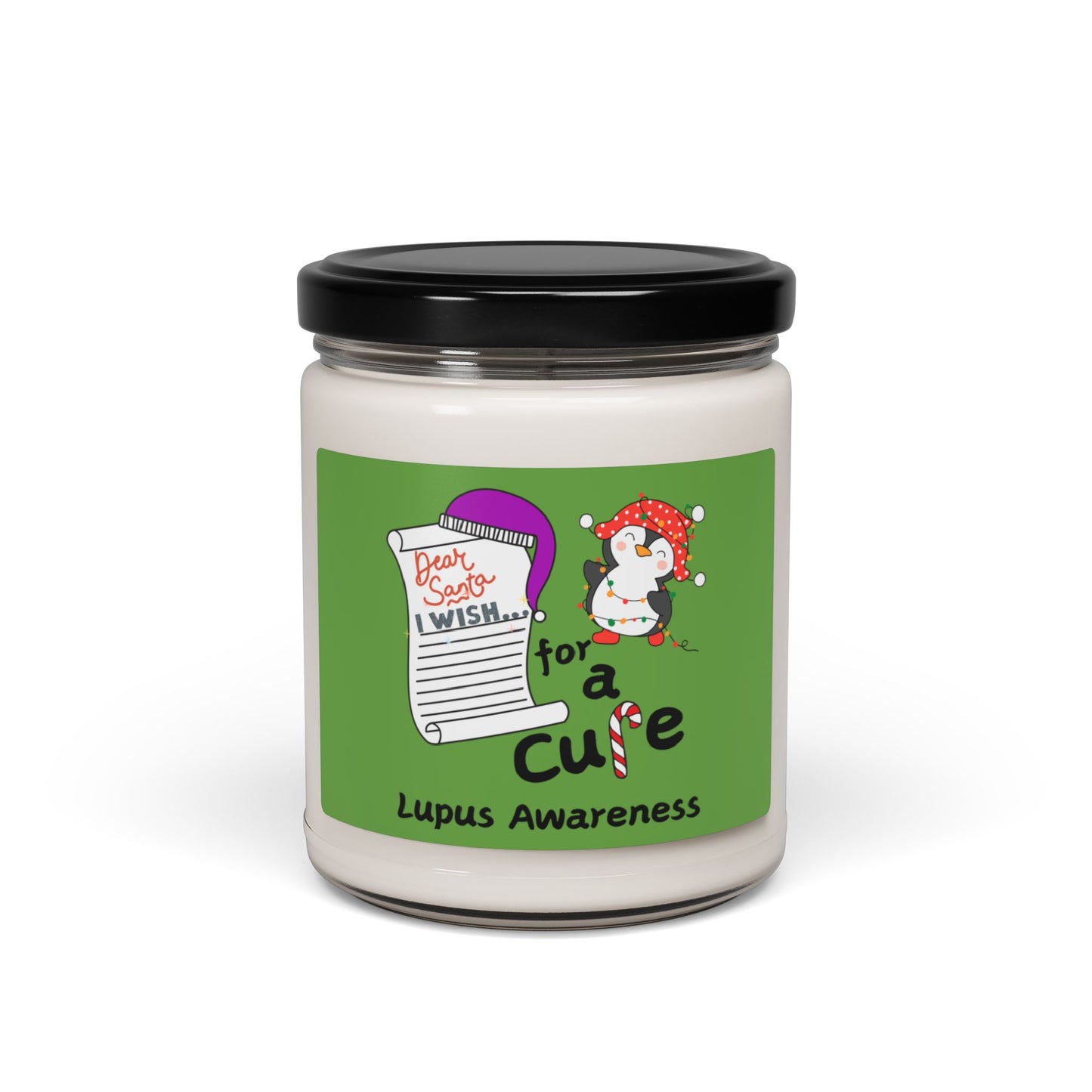 Scented Soy Candle, 9oz, Lupus Awareness, Holiday Gift Ideas