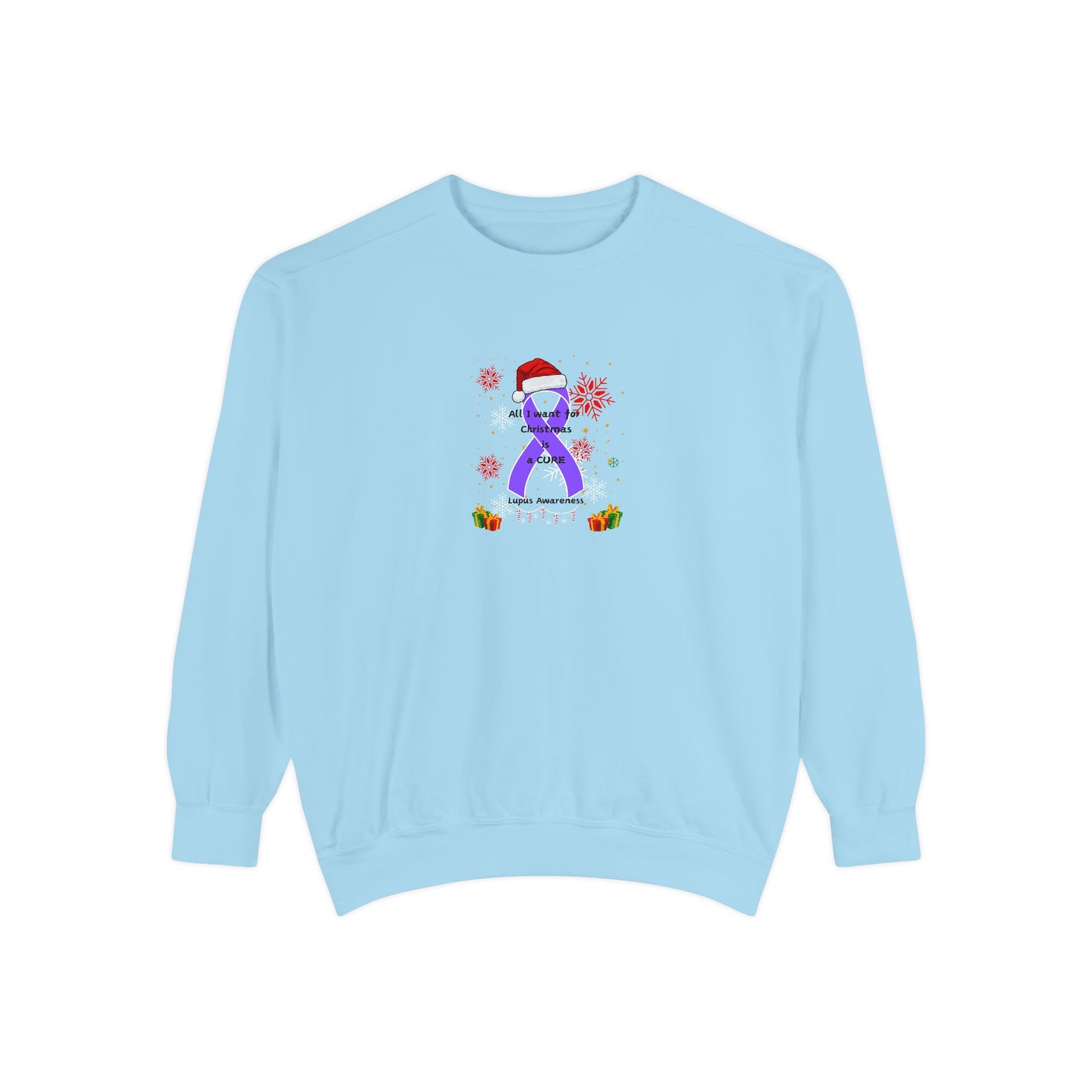 Lupus Awareness All I Want for Christmas Unisex Sweatshirt