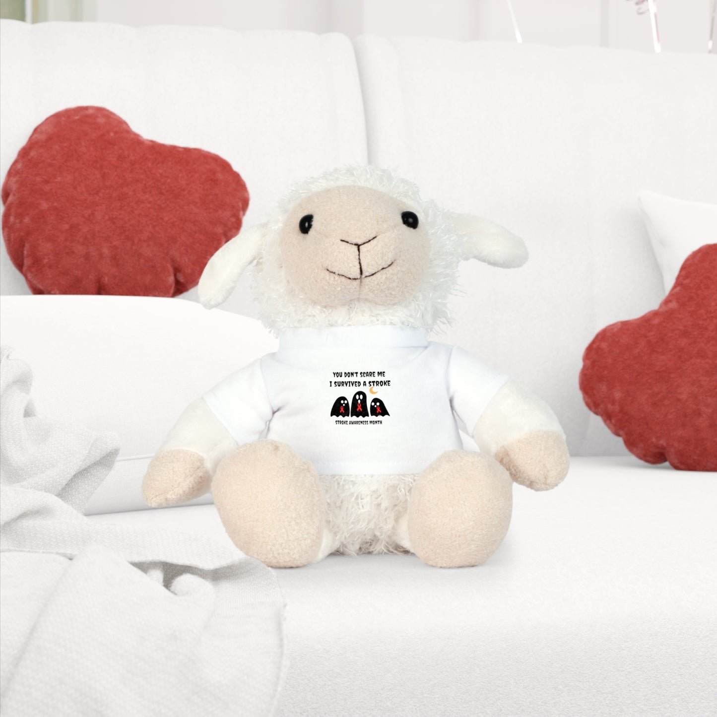 Stroke Awareness Halloween Plush Toy with T-Shirt