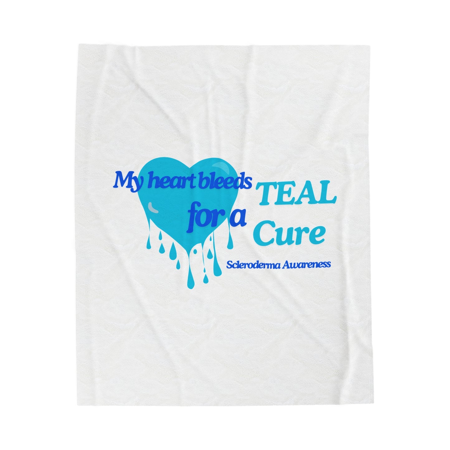 Velveteen Plush Blanket Scleroderma Awareness