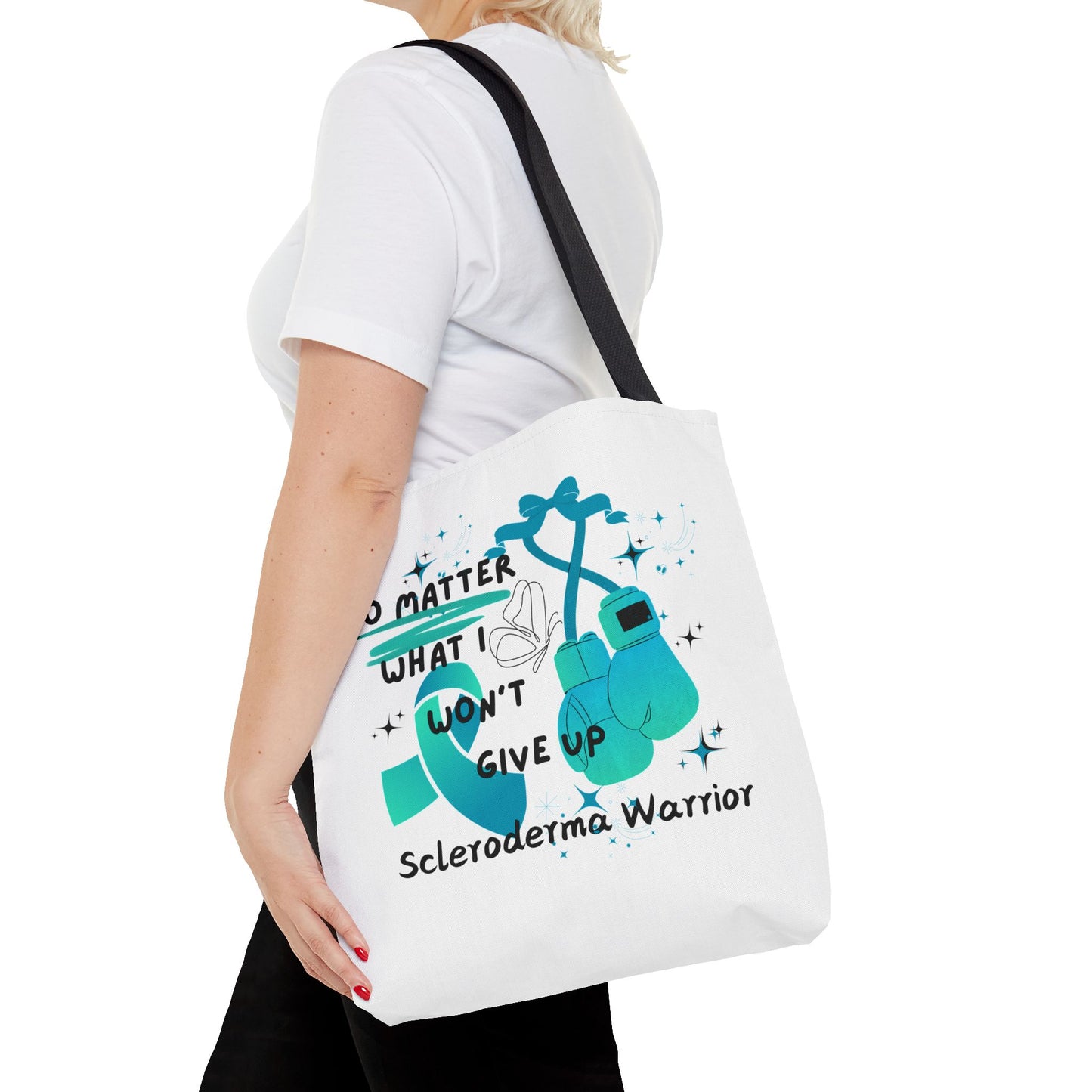 Scleroderma Warrior No Matter What I Won't Give Up Tote Bag