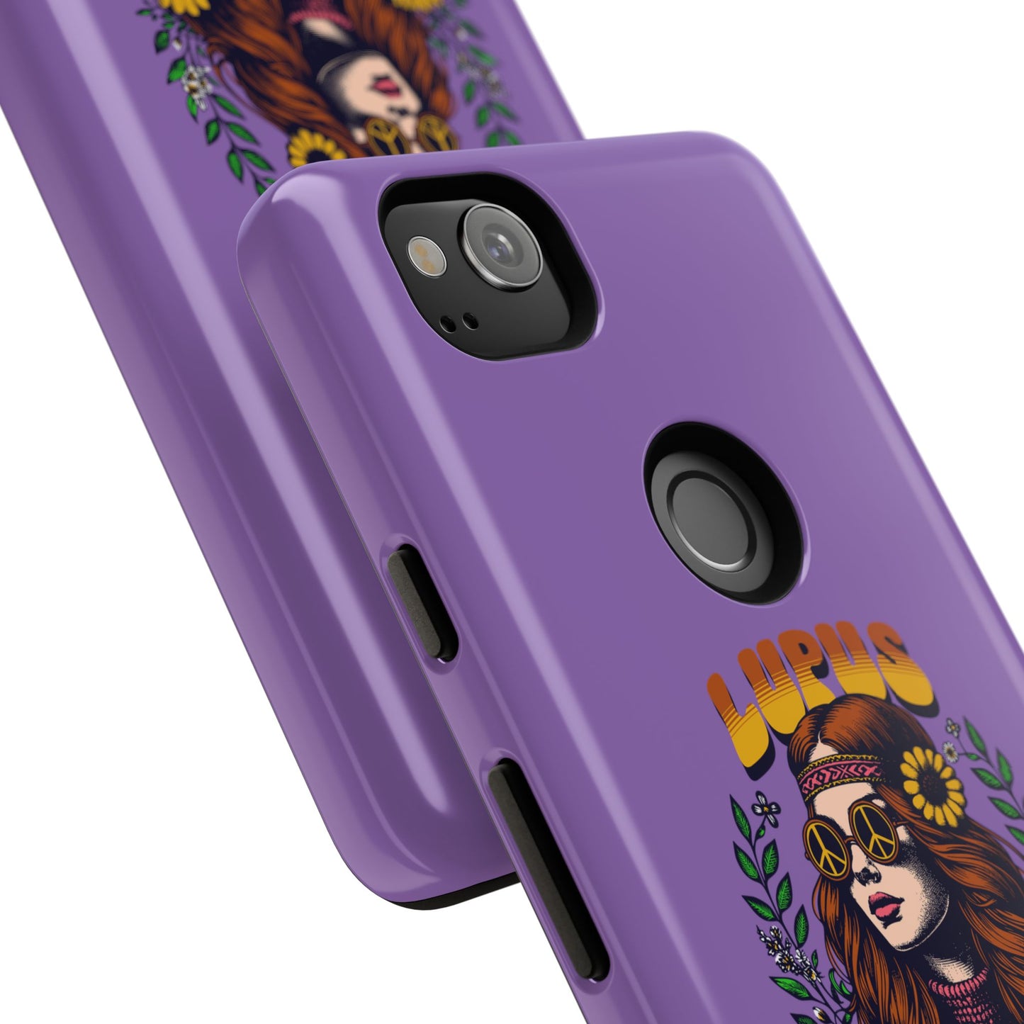 Lupus Warrior Phone Case - Stylish Purple Floral Design for Advocates
