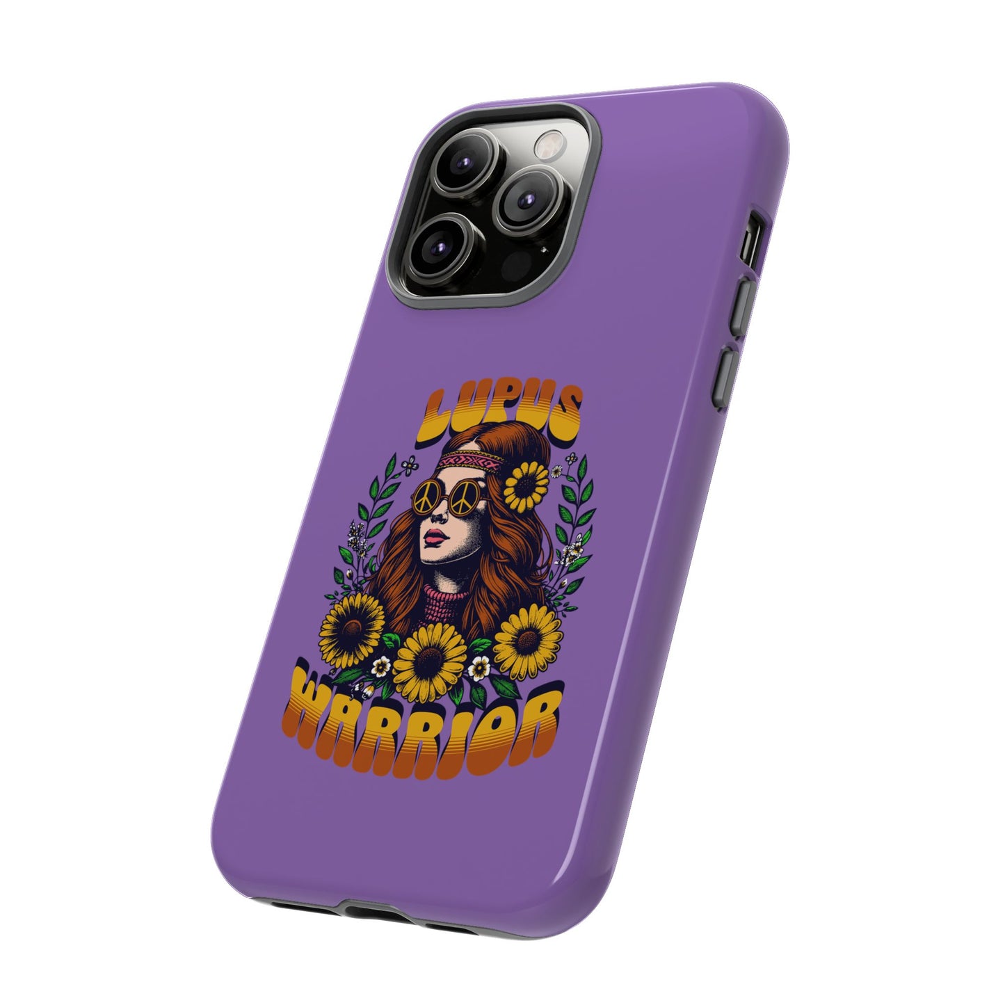 Lupus Warrior Phone Case - Stylish Purple Floral Design for Advocates