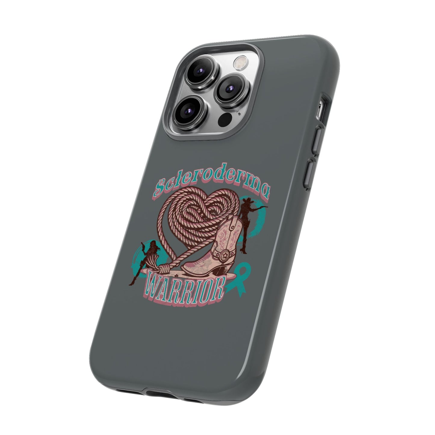 Scleroderma warrior phone case, iPhone case, valentine rodeo themed