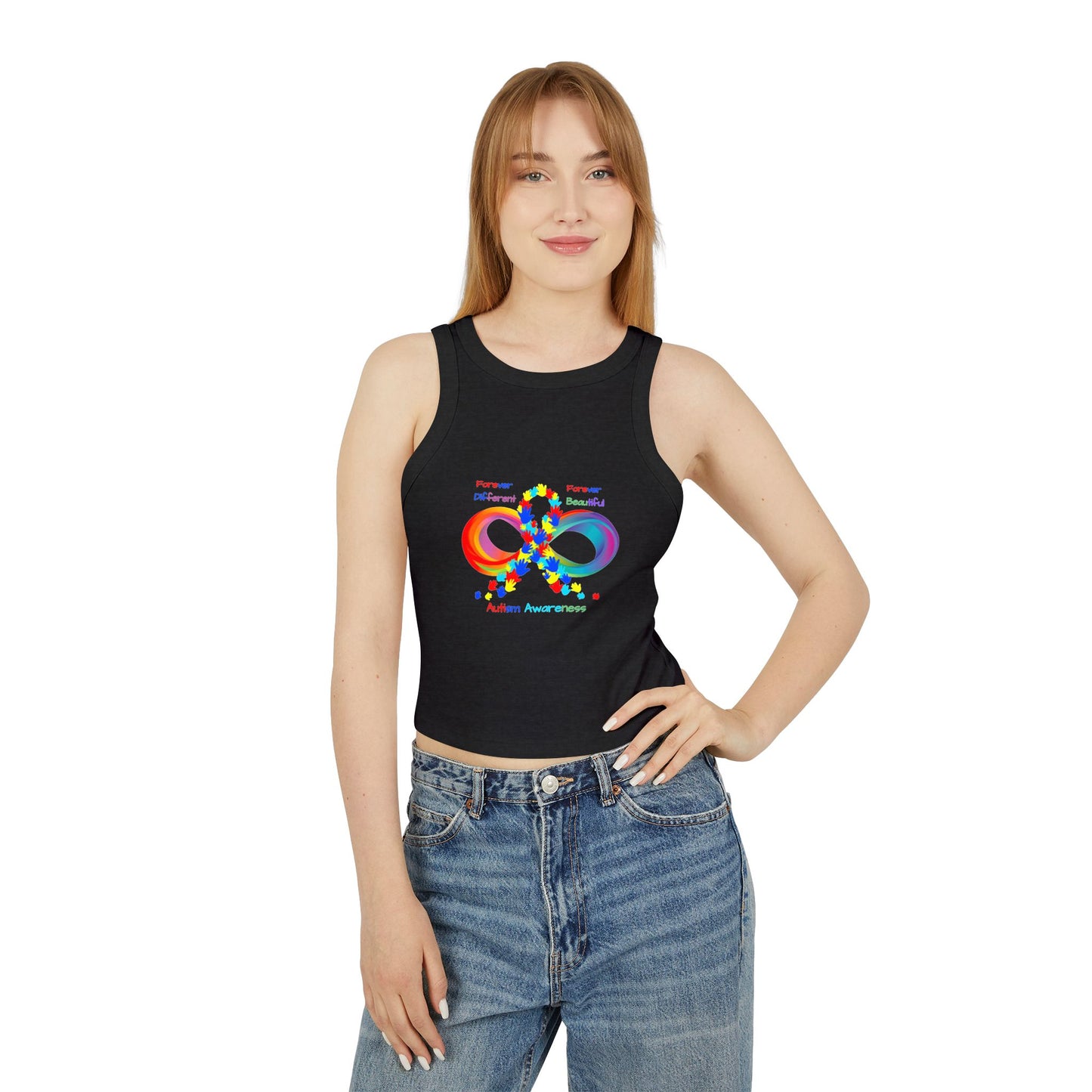 Autism Awareness Women's Micro Rib Racer Tank Top