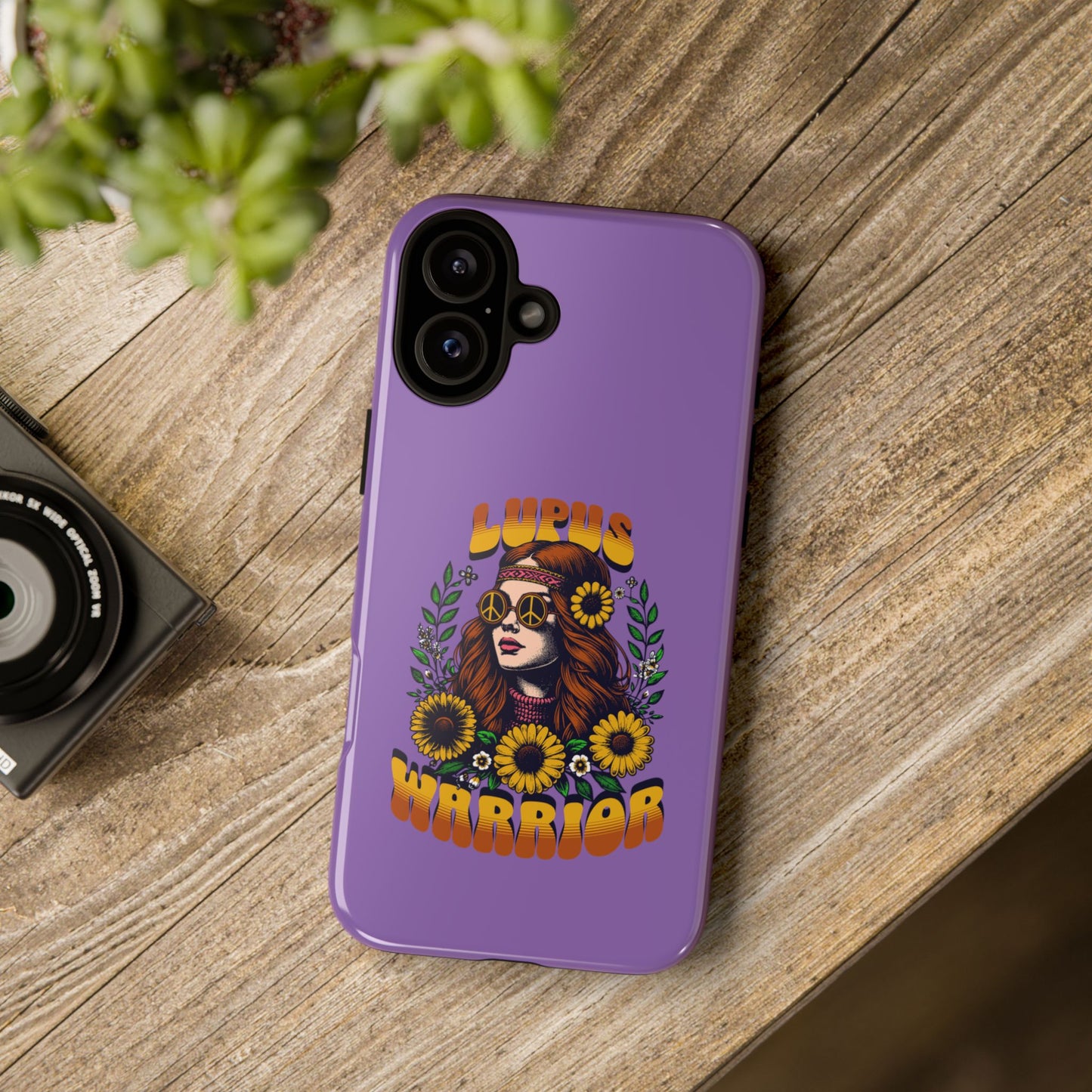Lupus Warrior Phone Case - Stylish Purple Floral Design for Advocates