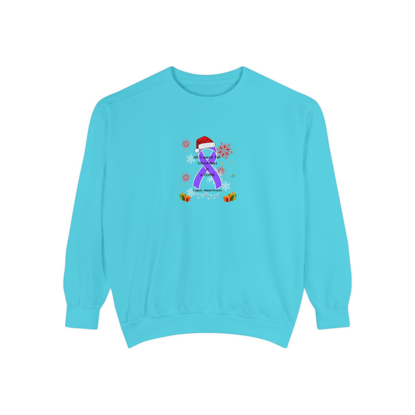 Lupus Awareness All I Want for Christmas Unisex Sweatshirt