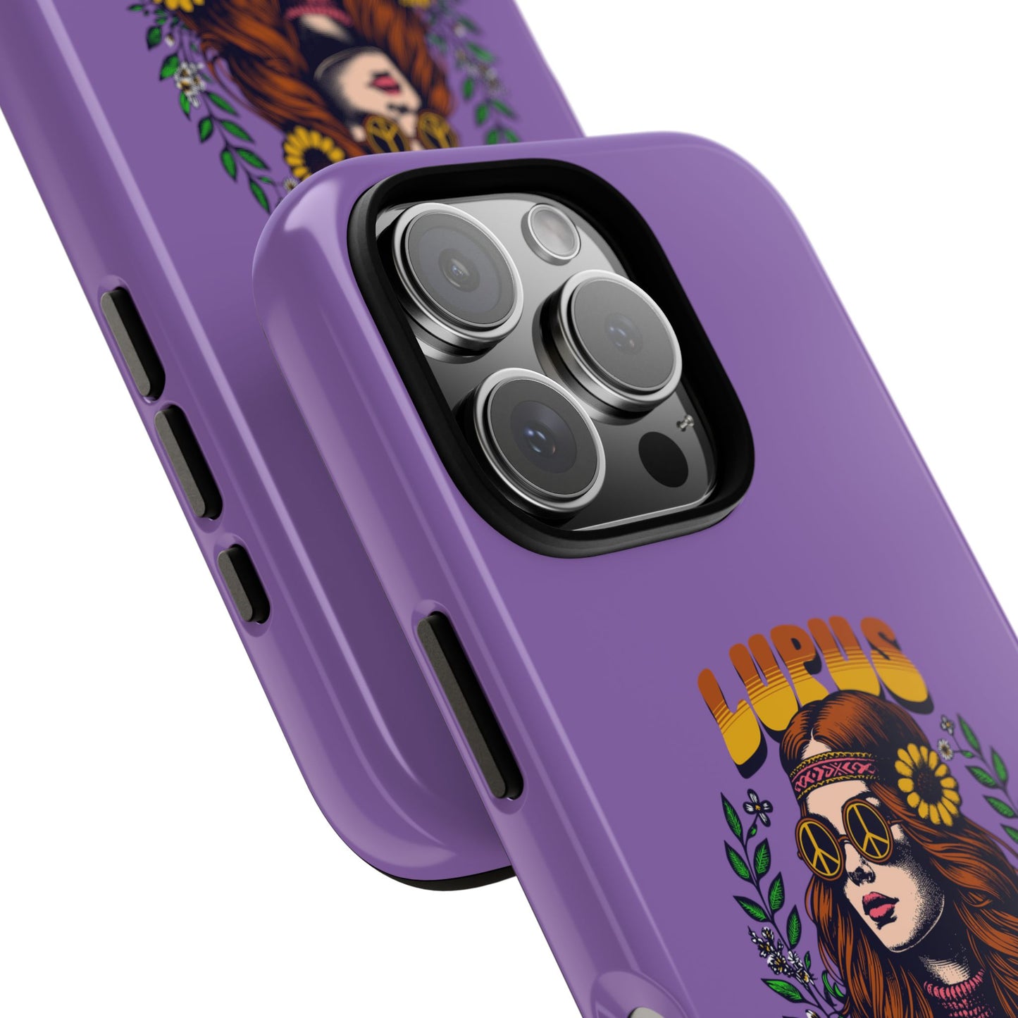 Lupus Warrior Phone Case - Stylish Purple Floral Design for Advocates