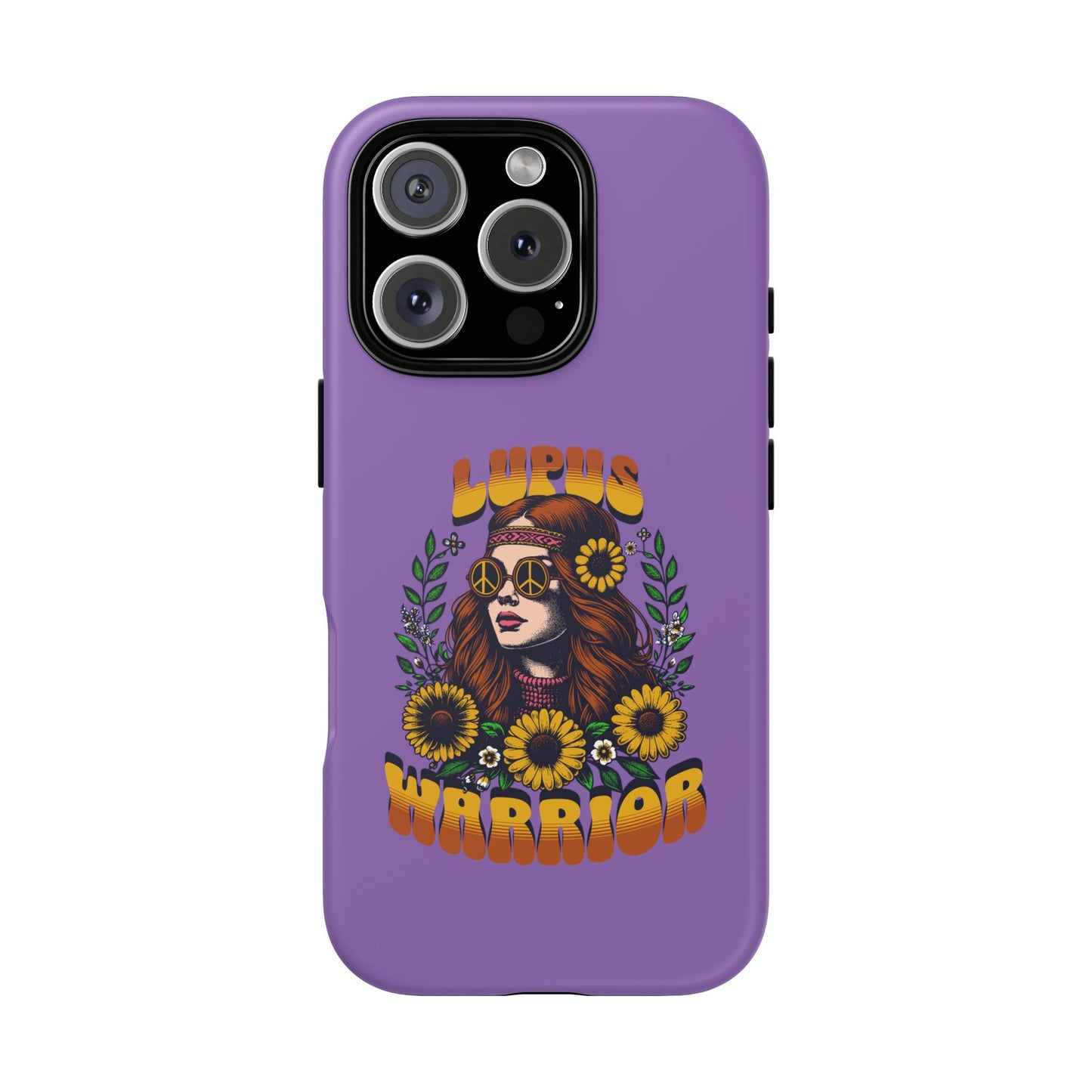 Lupus Warrior Phone Case - Stylish Purple Floral Design for Advocates