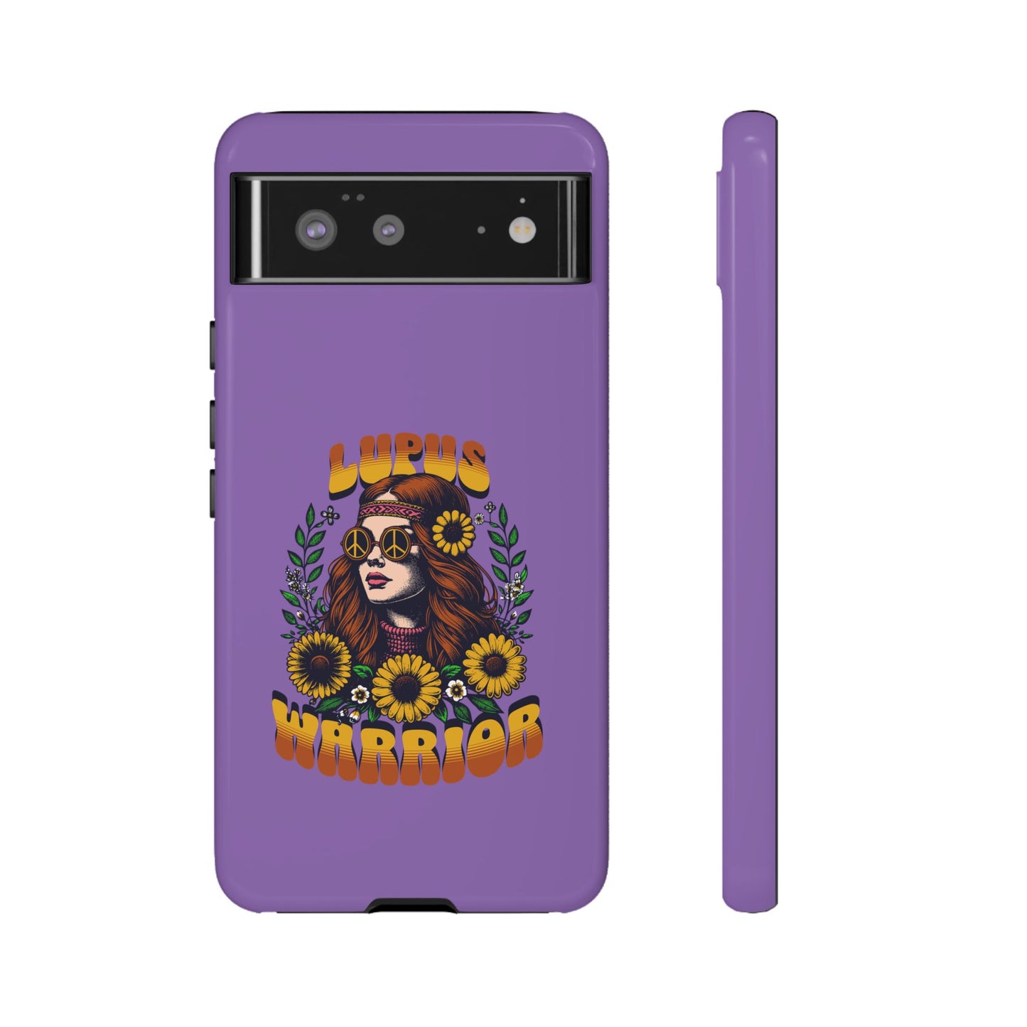 Lupus Warrior Phone Case - Stylish Purple Floral Design for Advocates