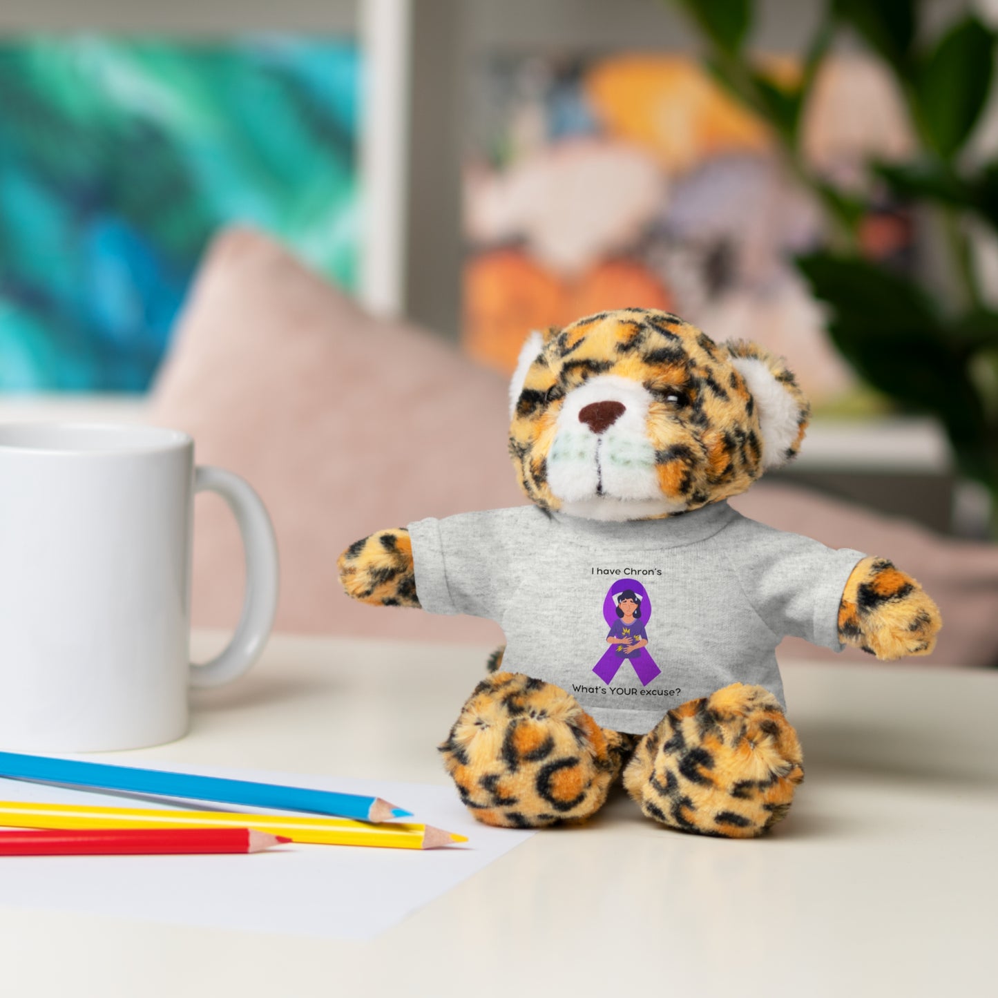 Chron's Disease Awareness Stuffed Animals with Tee