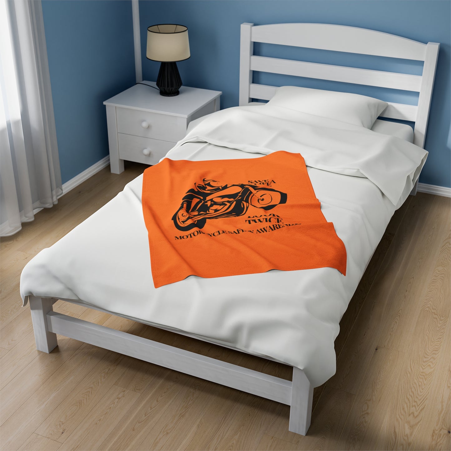 Motorcycle Safety Awareness Plush Blanket