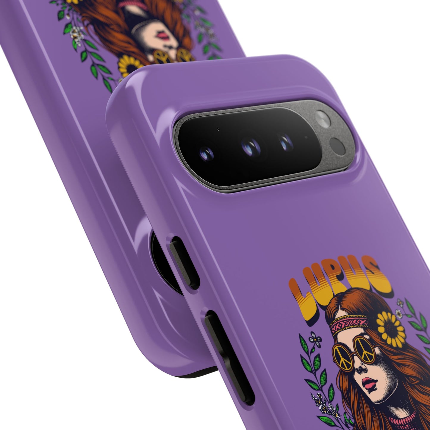 Lupus Warrior Phone Case - Stylish Purple Floral Design for Advocates