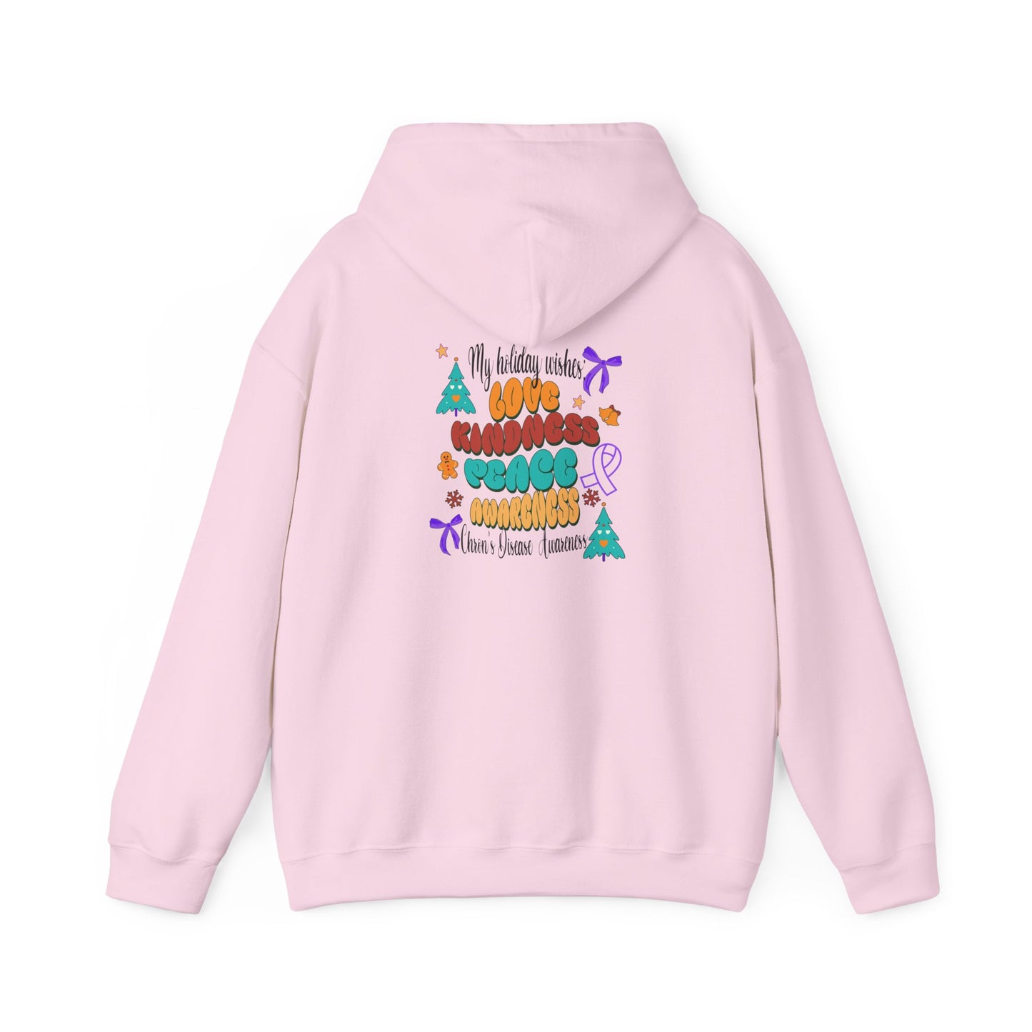 Chron's Disease Awareness Holiday Theme Hoodie Hooded Sweatshirt