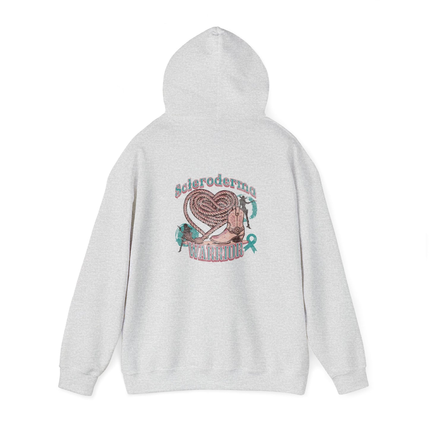 Scleroderma Warrior Western Valentine Hoodie Unisex Heavy Hooded Sweatshirt
