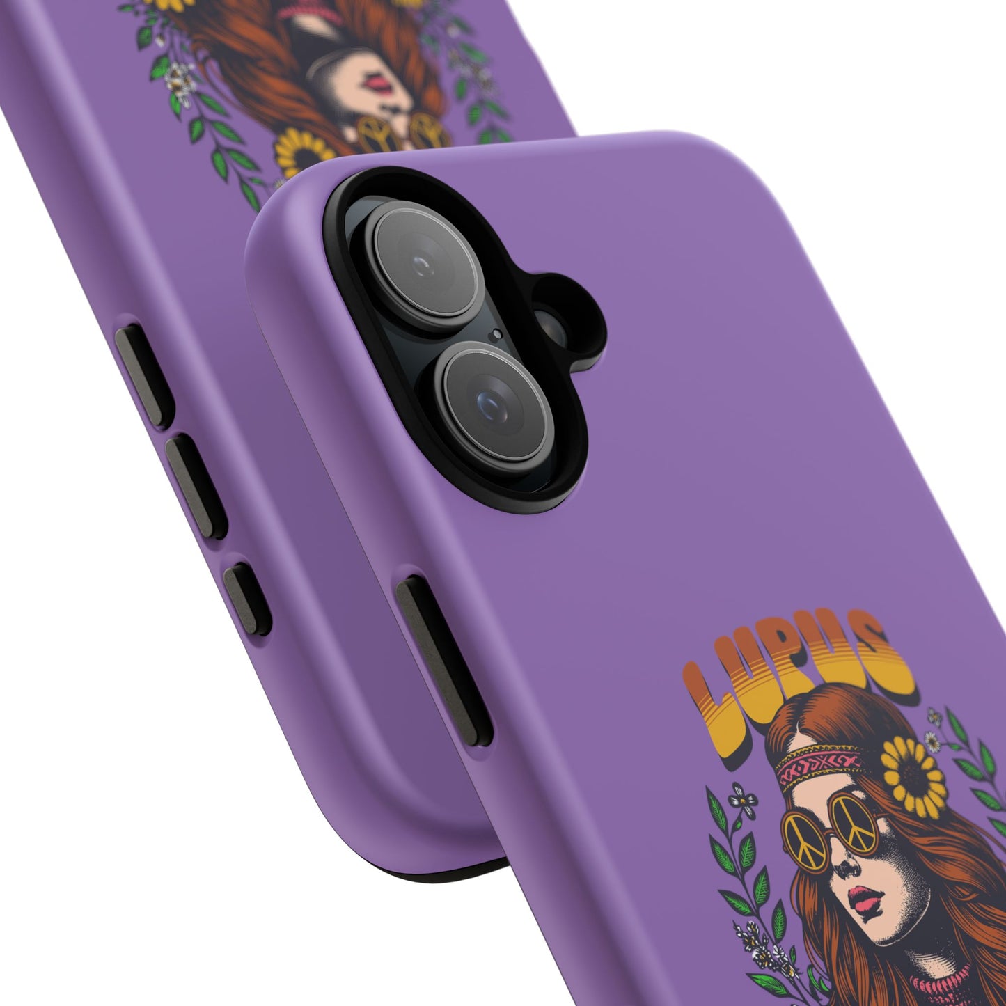 Lupus Warrior Phone Case - Stylish Purple Floral Design for Advocates