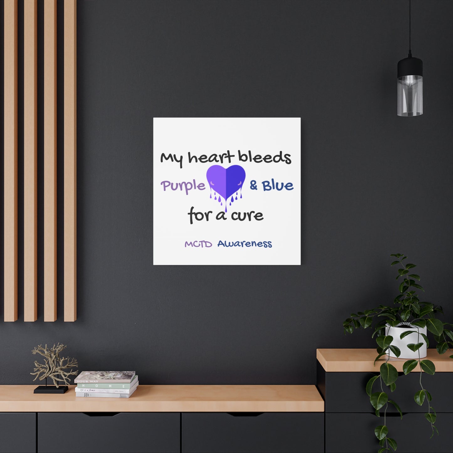 MCTD Awareness Home Decor Matte Canvas, Stretched, 1.25"