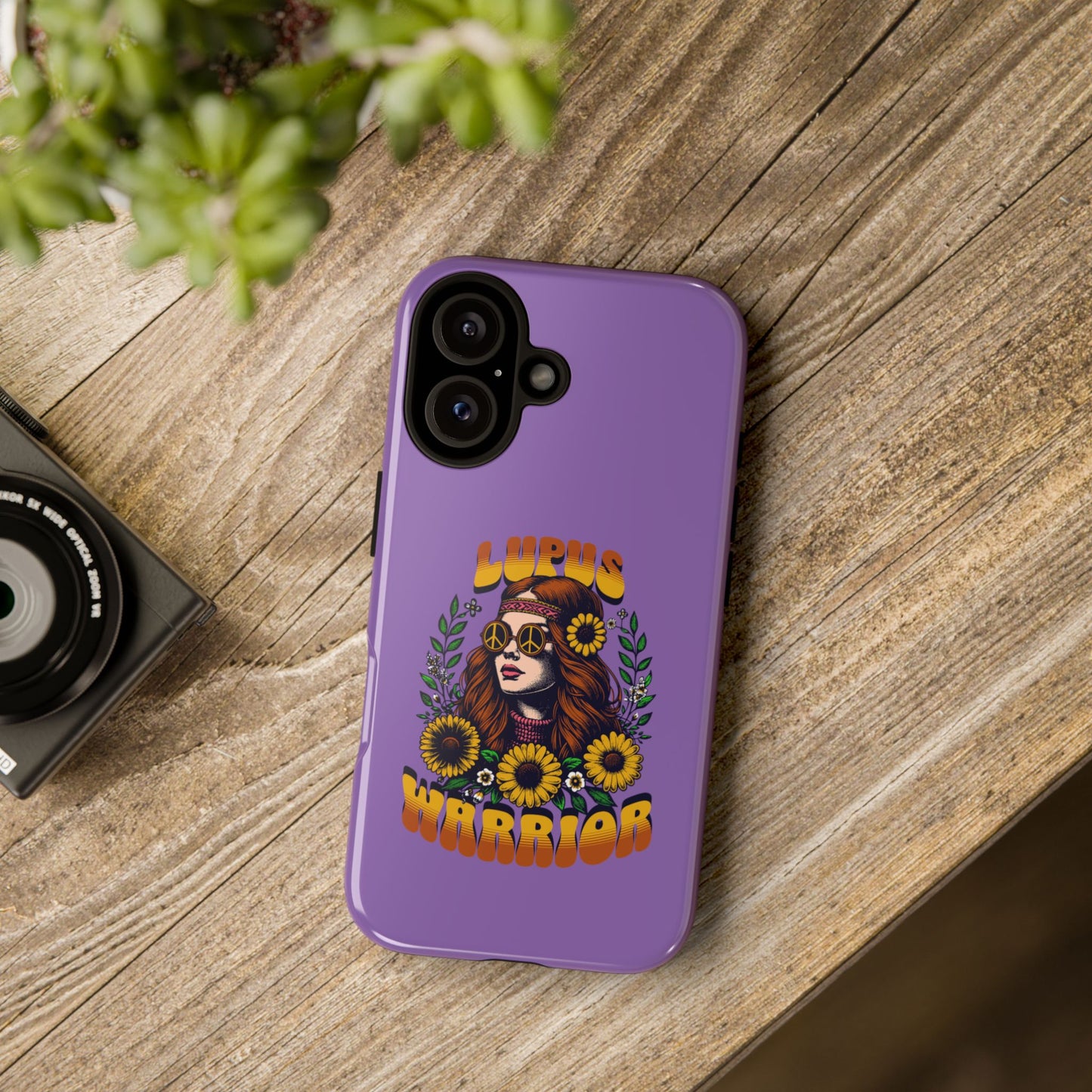 Lupus Warrior Phone Case - Stylish Purple Floral Design for Advocates